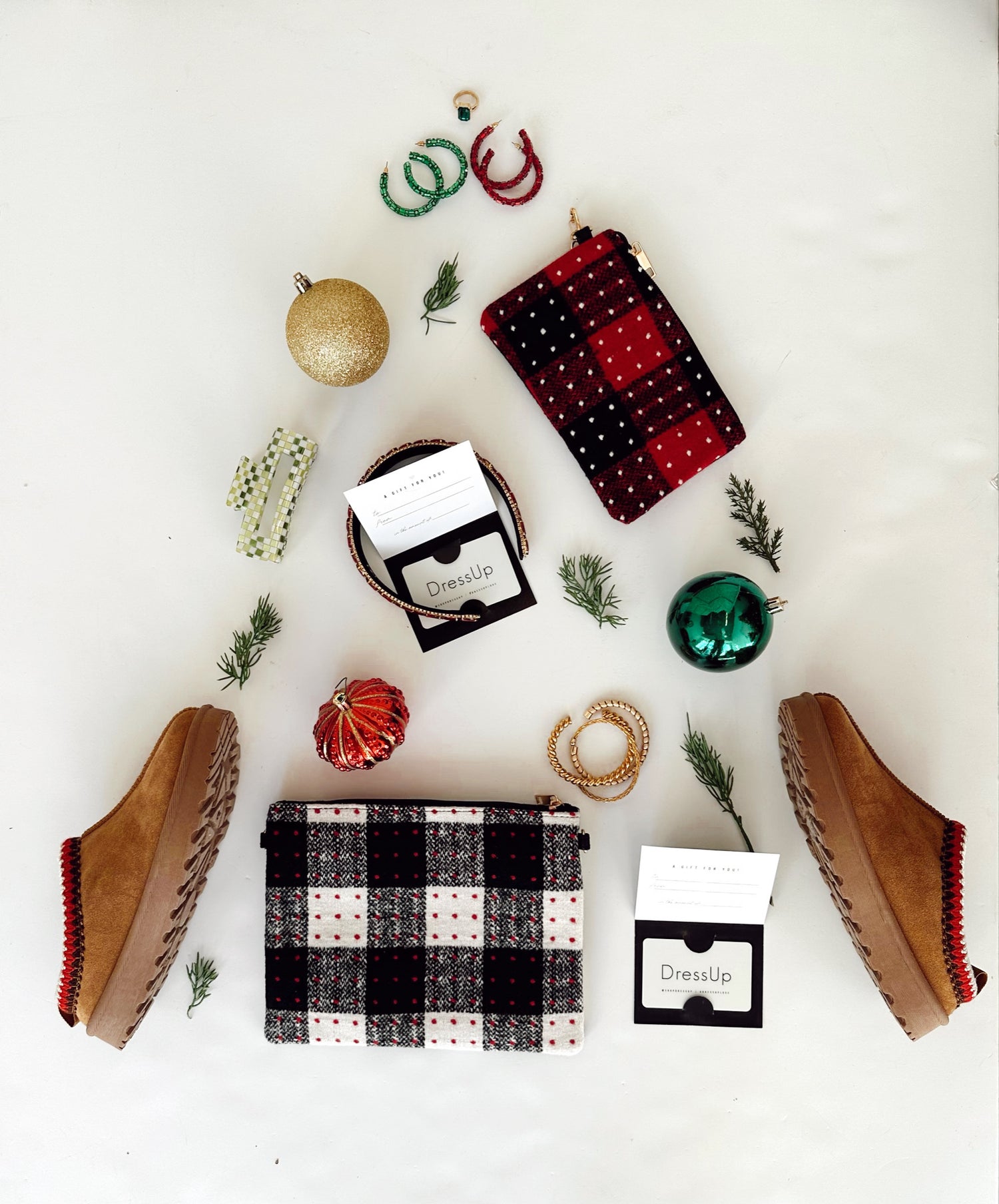 cute flat lay of accessories