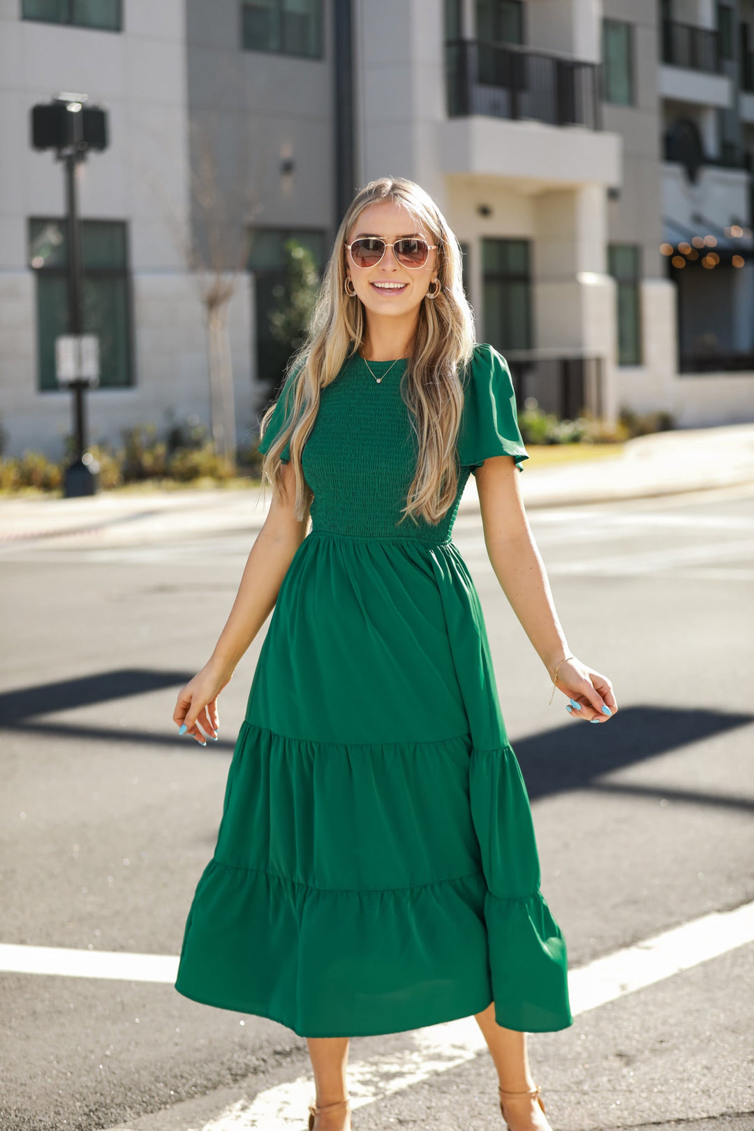 kelly green dress