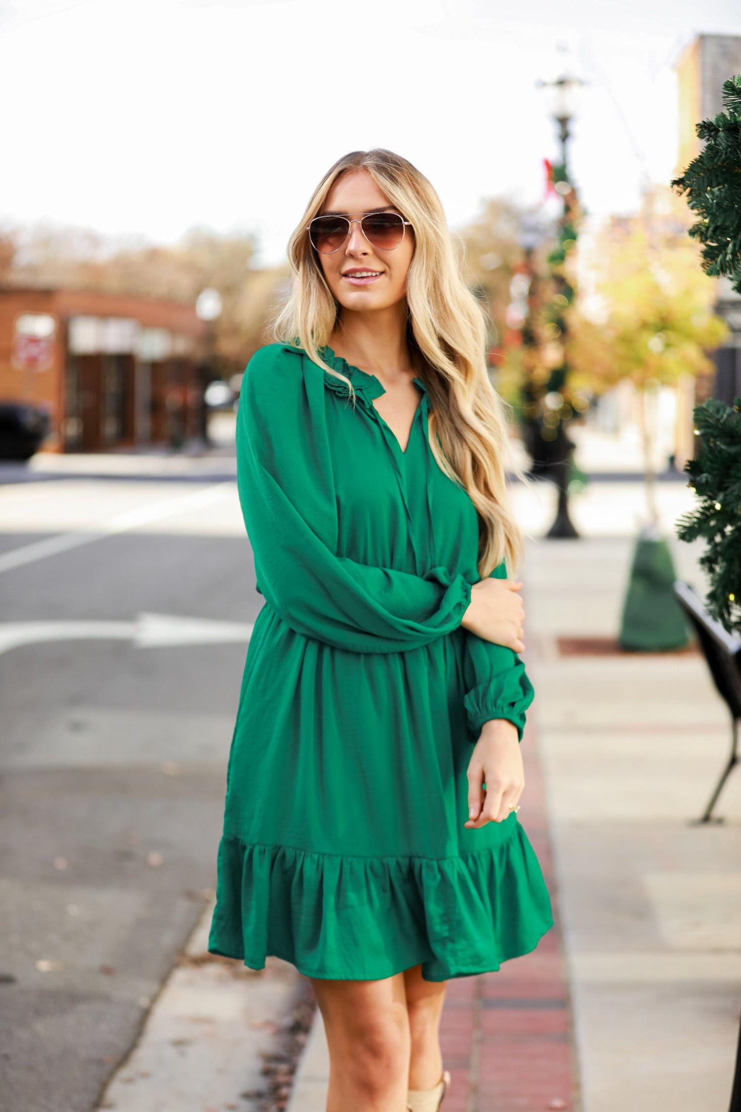 green dresses