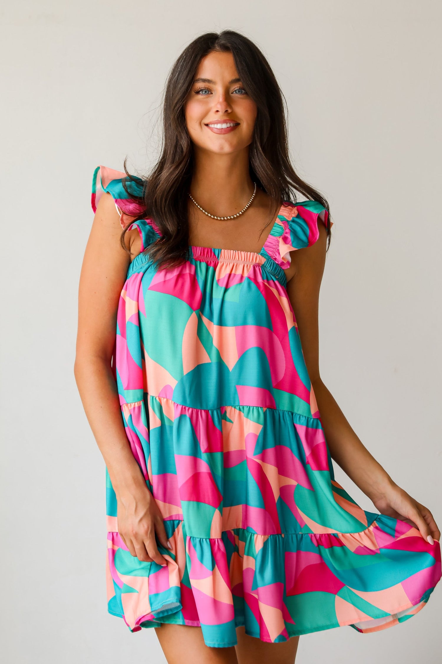 Sweet Forever Tiered Mini Dress