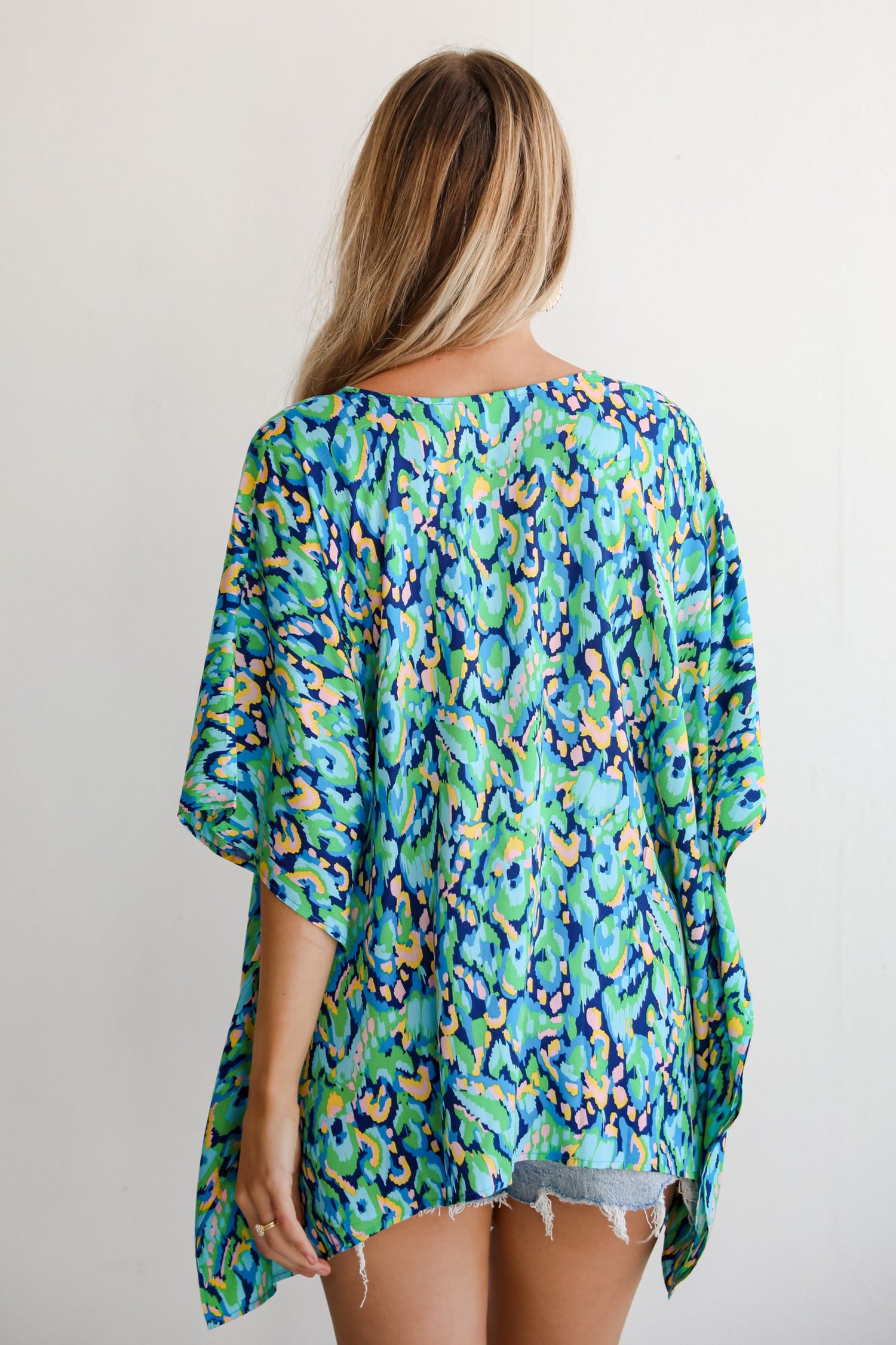 Magnificent Poise Blue Oversized Blouse