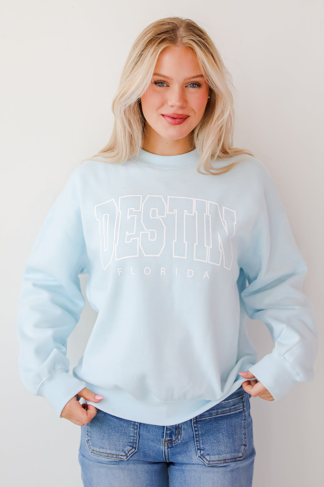 Light Blue Destin Florida Sweatshirt