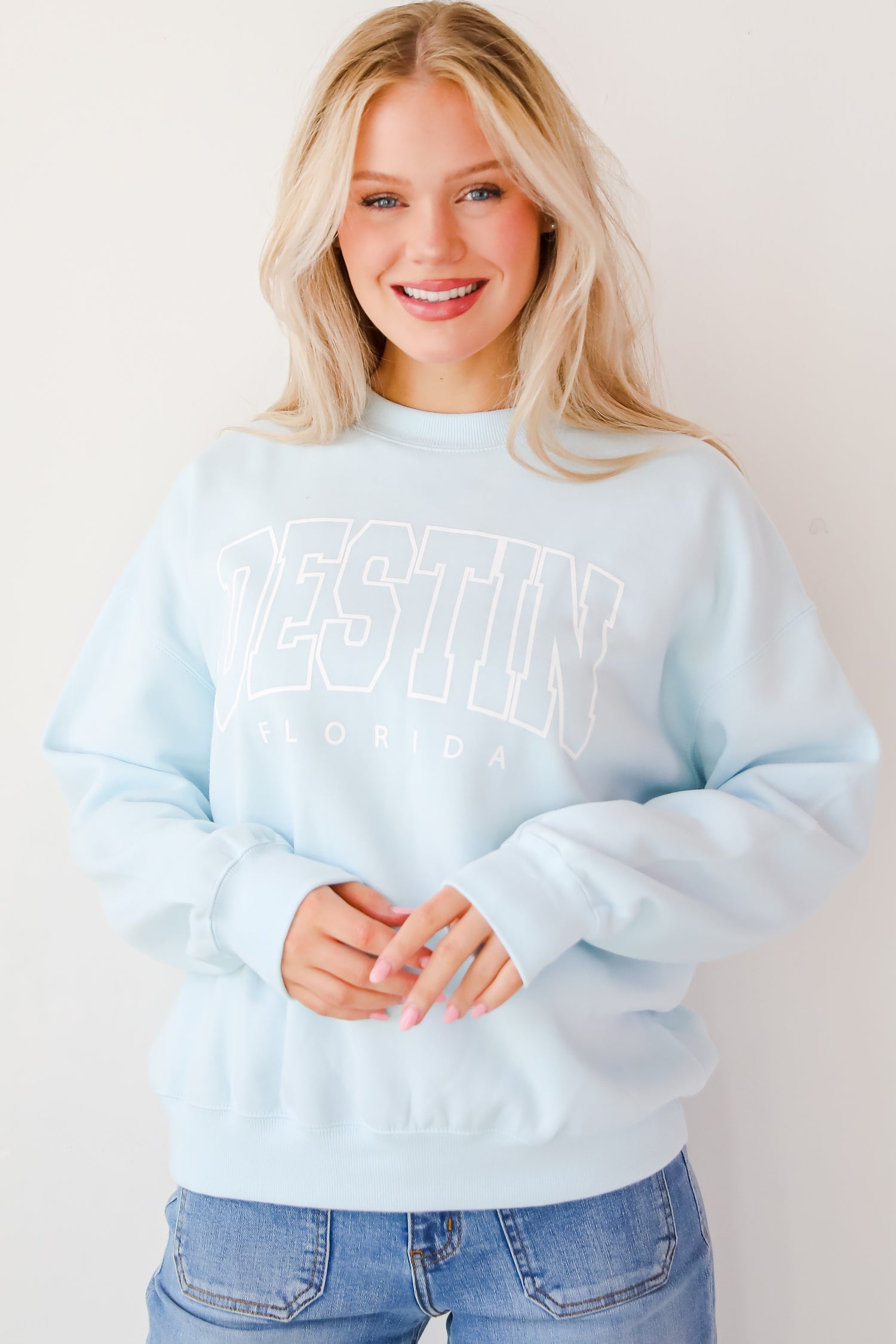 Light Blue Destin Florida Sweatshirt