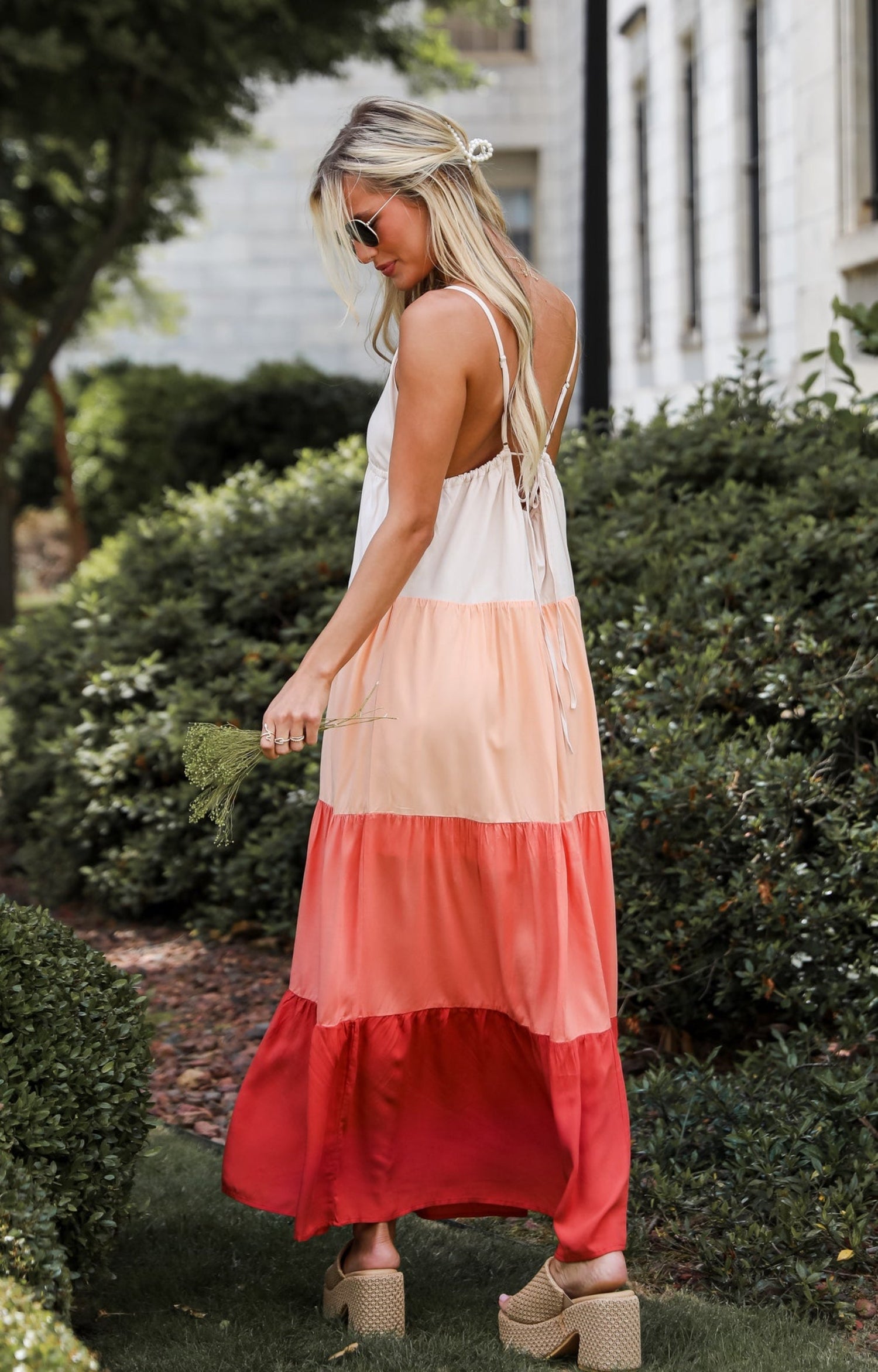 Color Block Maxi Dress