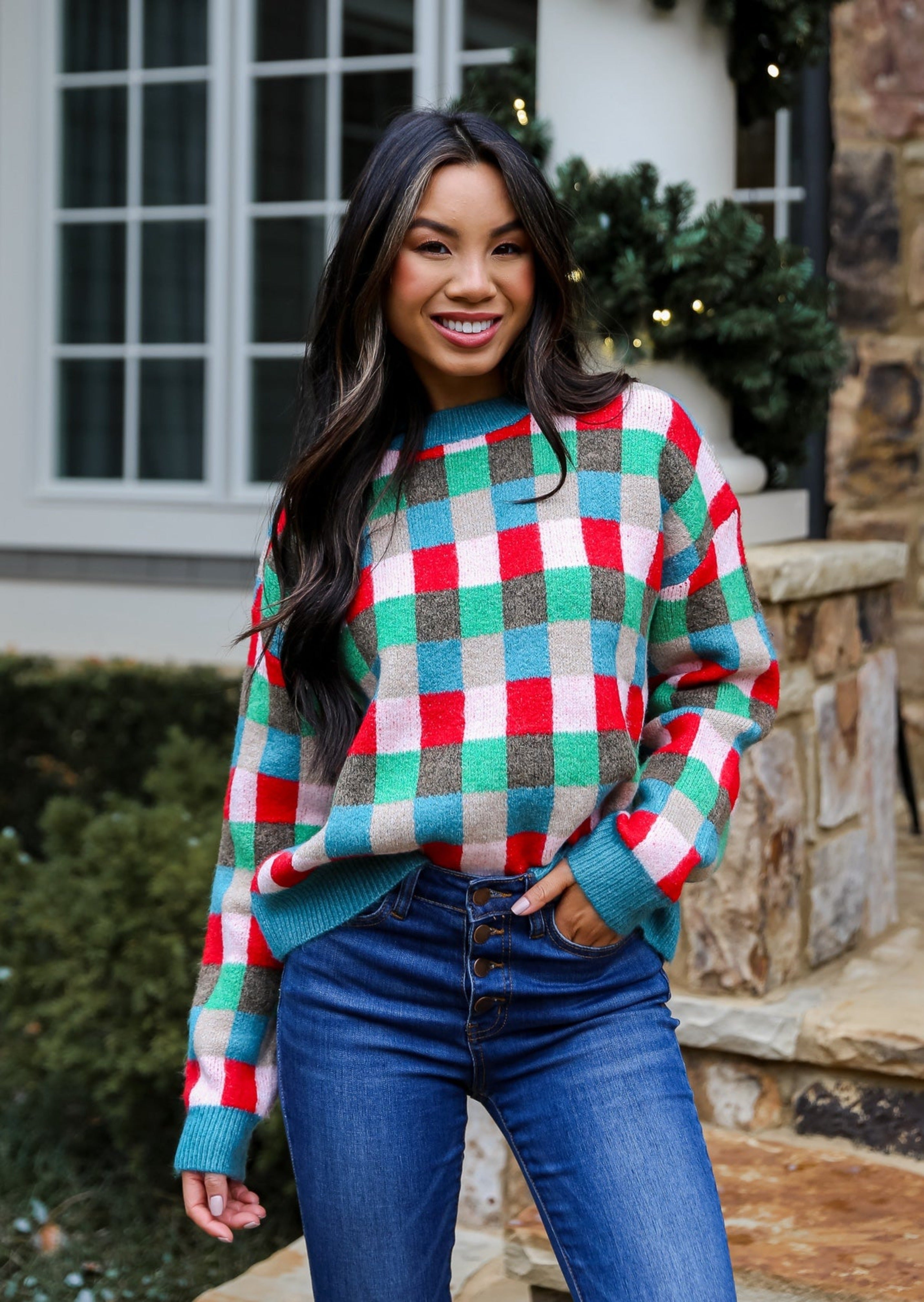 Checkered Sweater