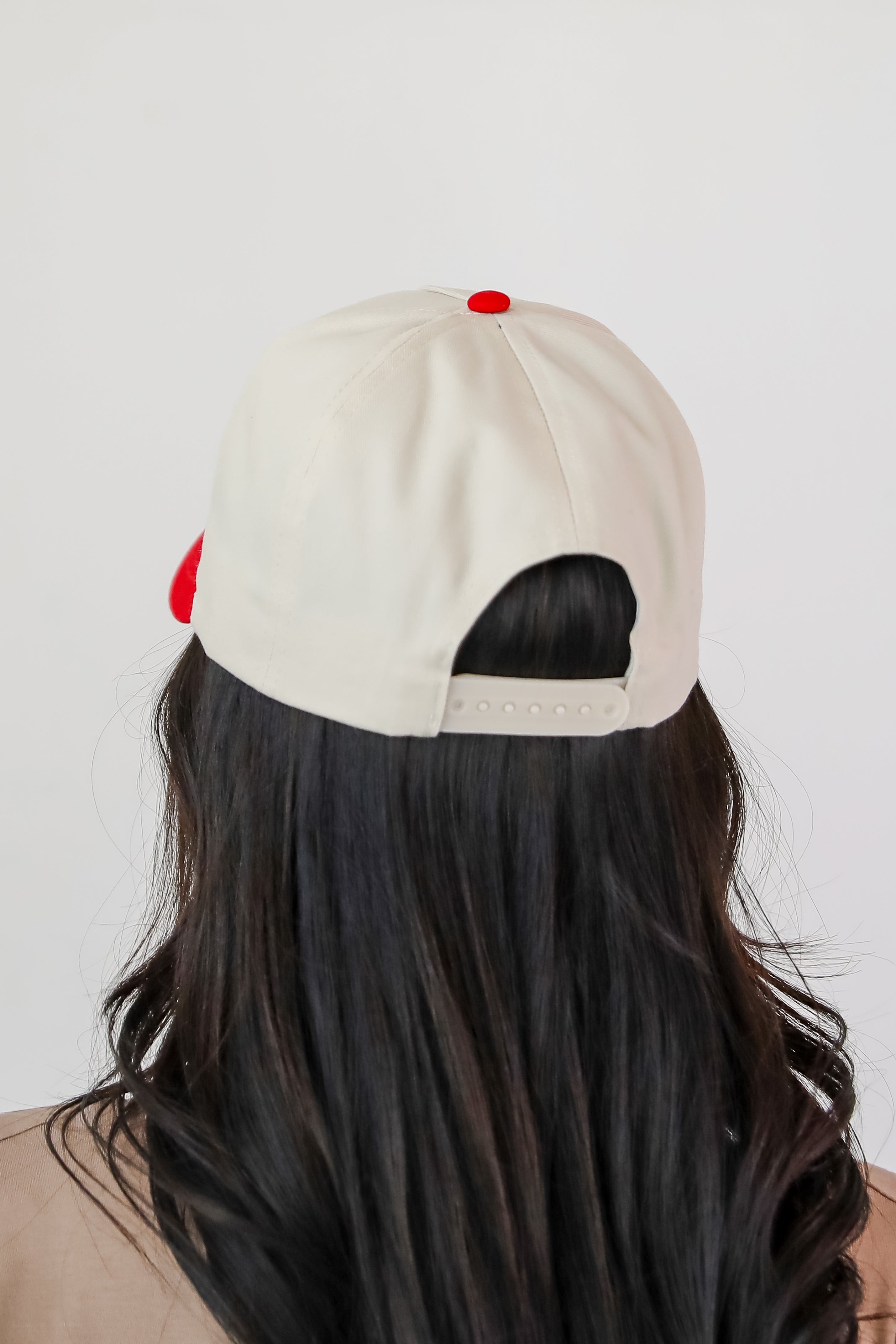 Red Atlanta Georgia Color Block Embroidered Hat