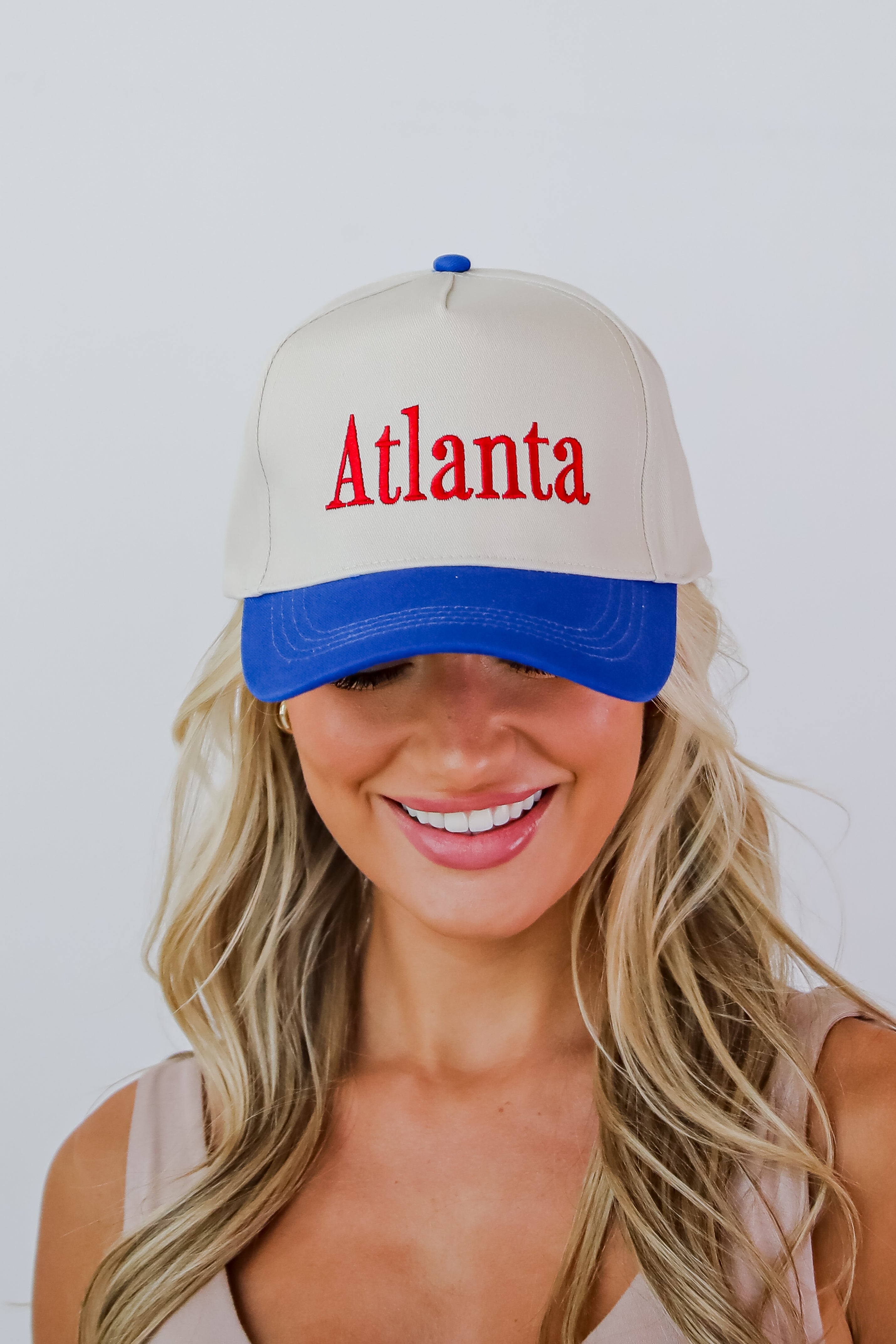 Atlanta Color Block Embroidered Hat