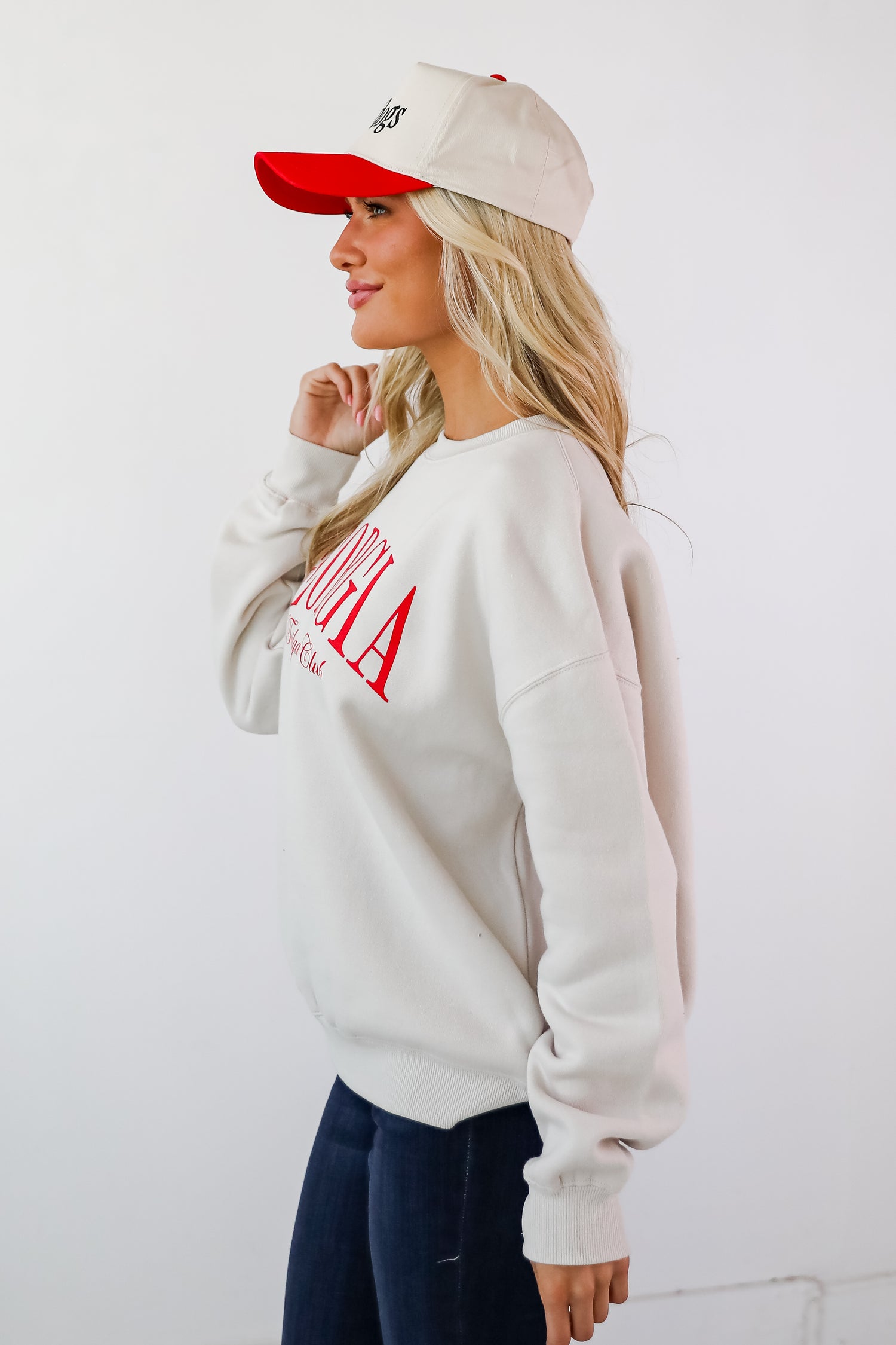 Beige Georgia Tailgating Club Sweatshirt