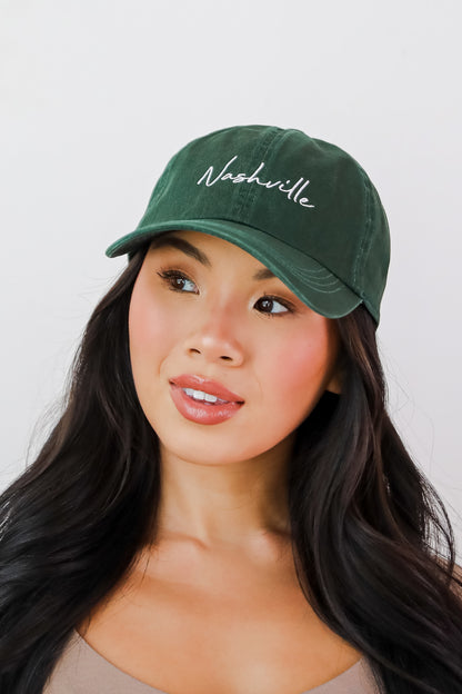 Nashville Script Embroidered Hat