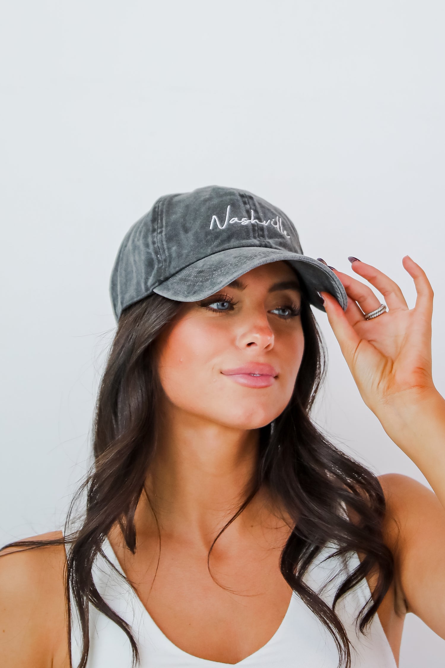 Nashville Script Embroidered Hat