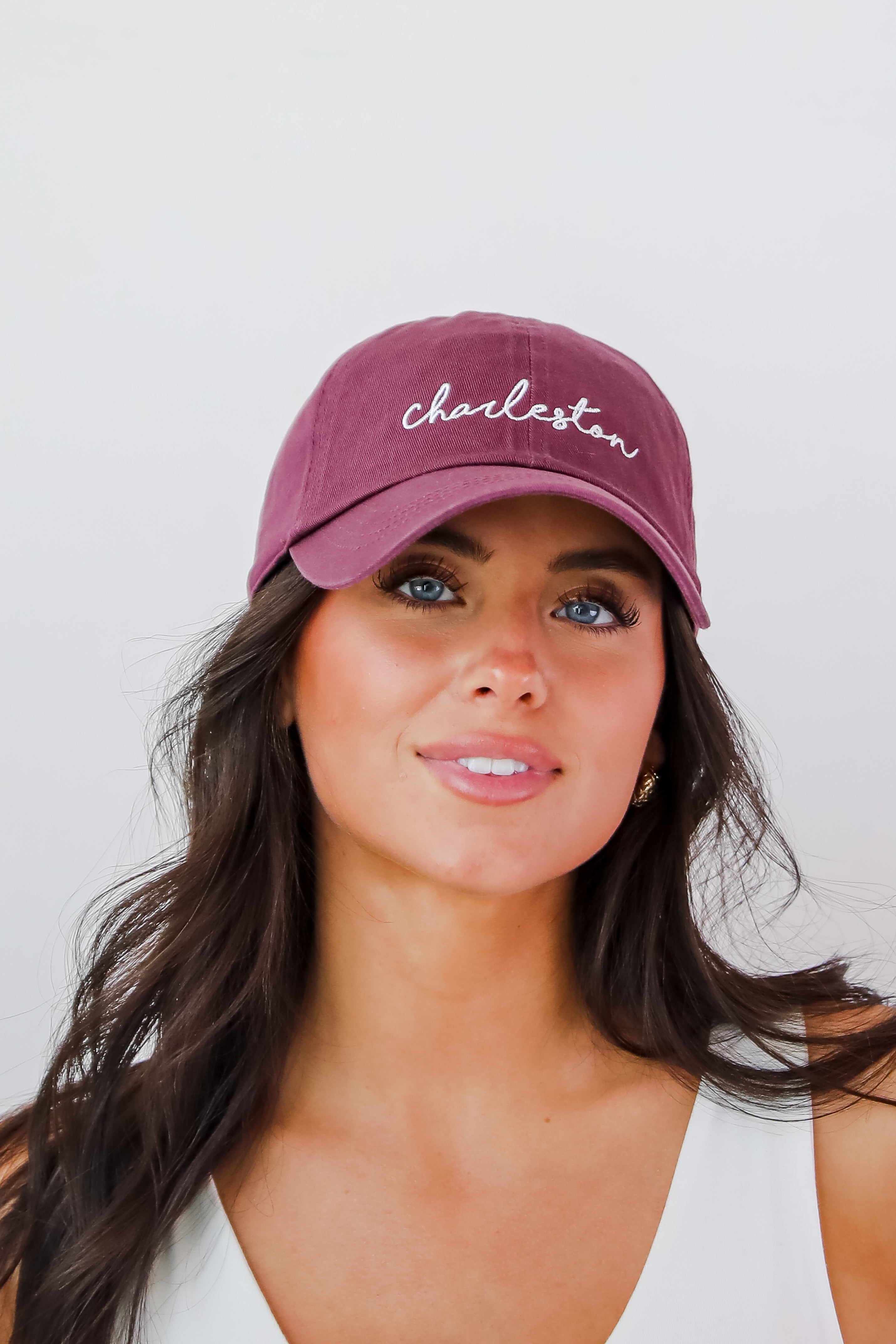 Charleston Script Embroidered Hat