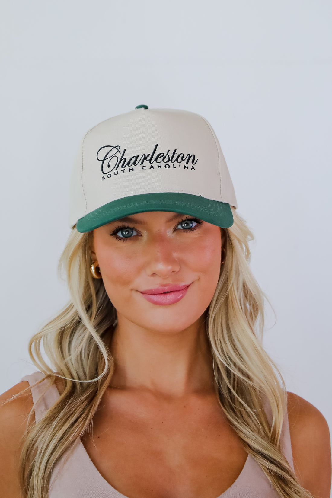 Charleston South Carolina Color Block Embroidered Hat