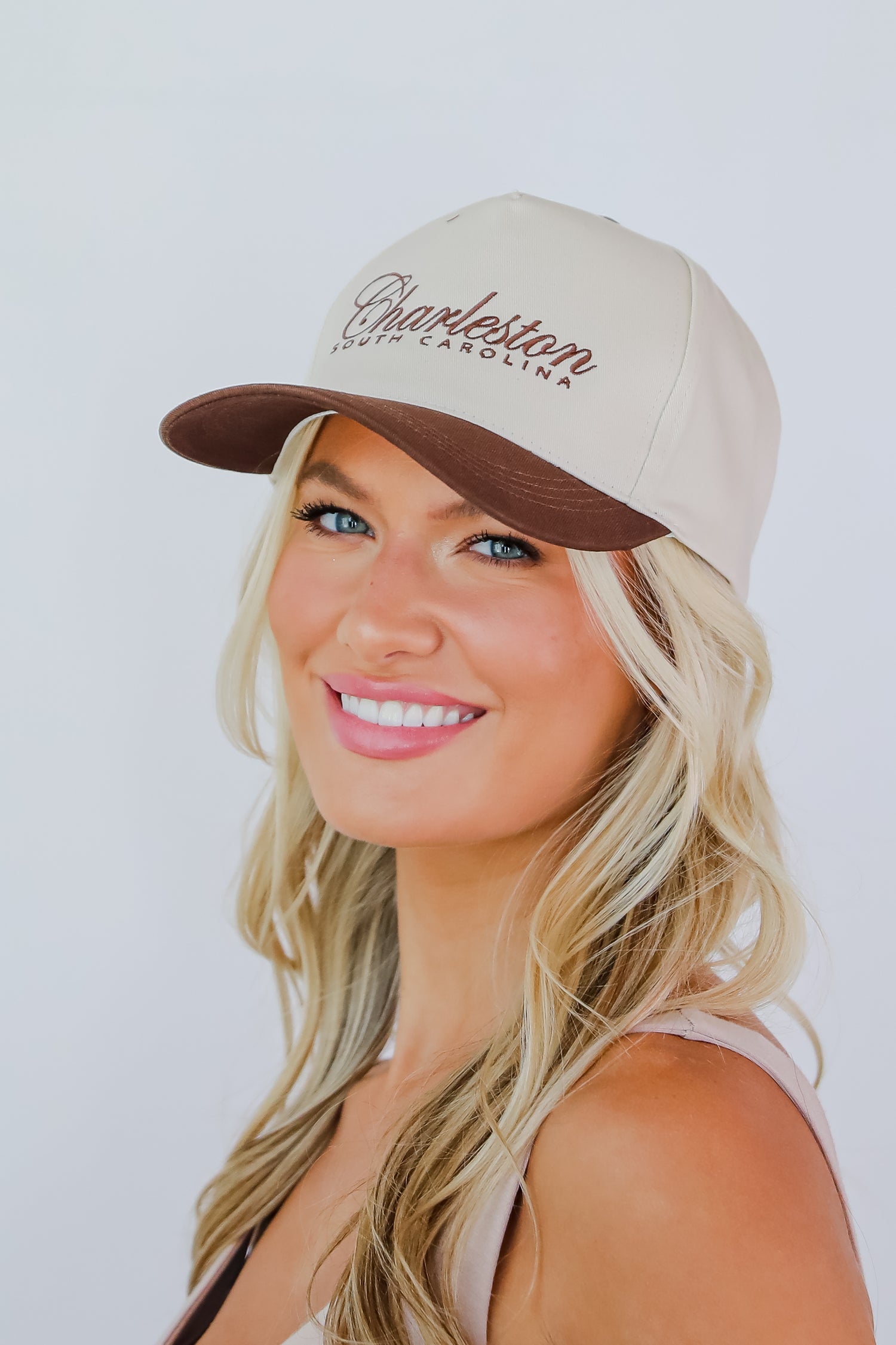 Charleston South Carolina Color Block Embroidered Hat