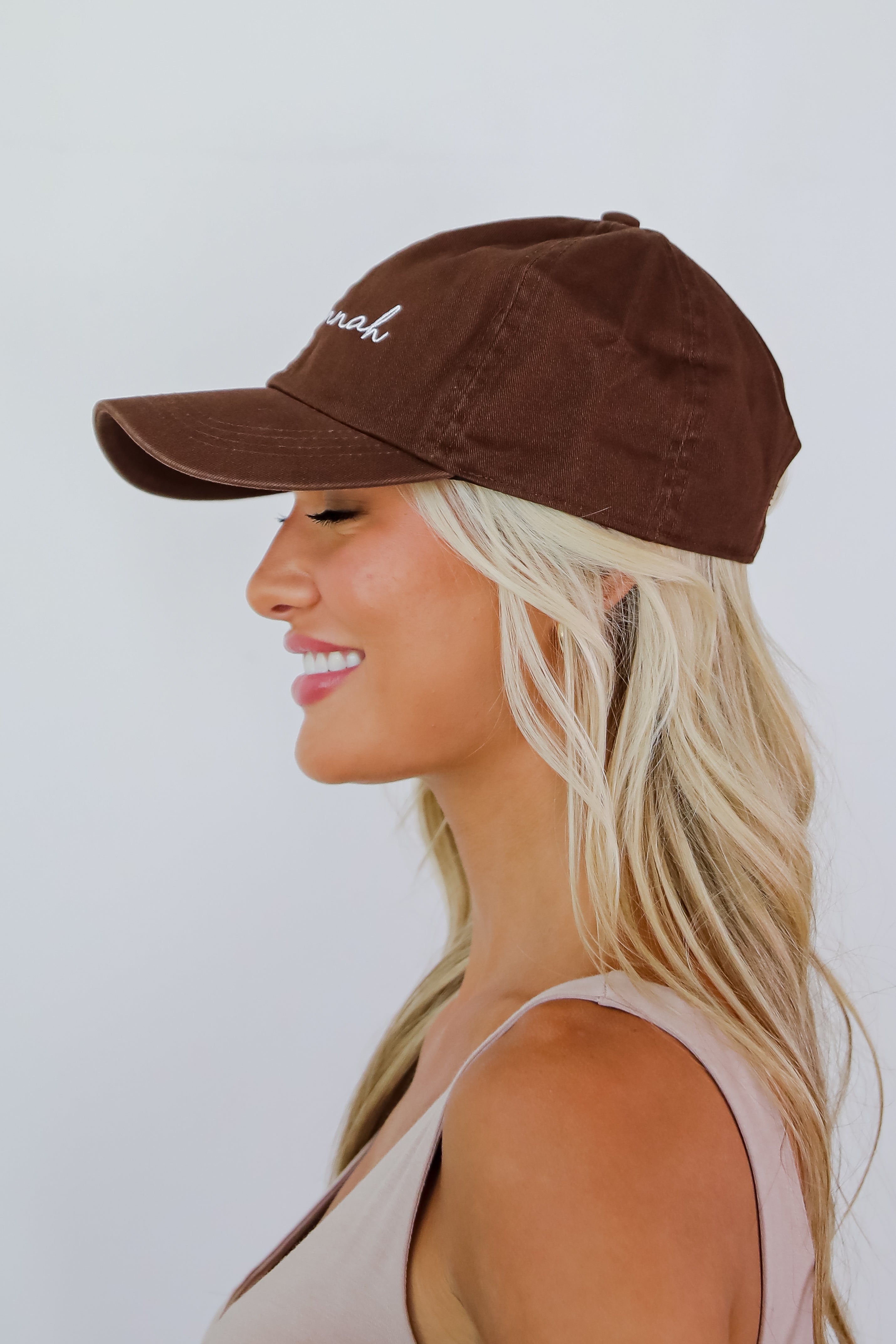 Savannah Script Embroidered Hat