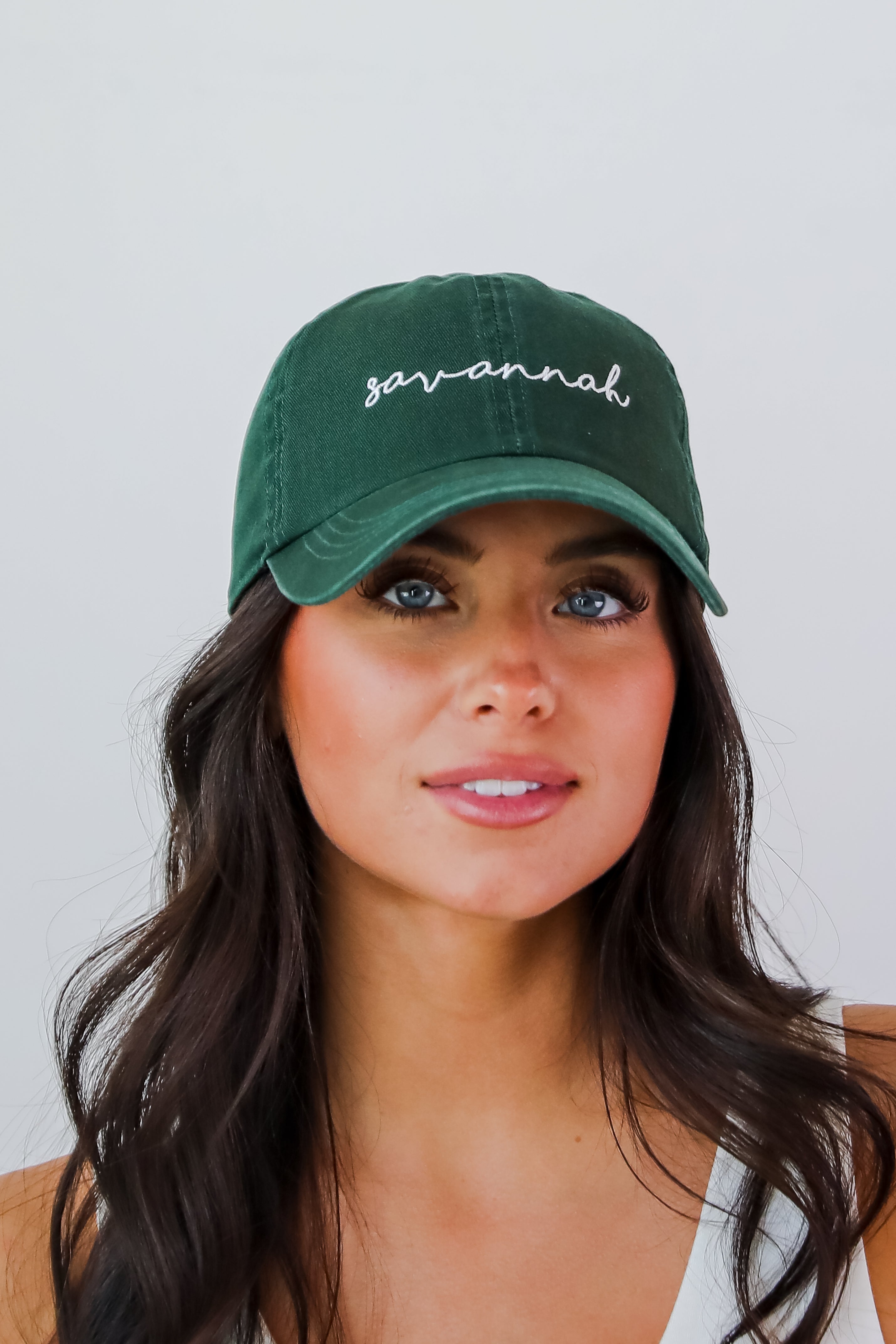 Savannah Script Embroidered Hat