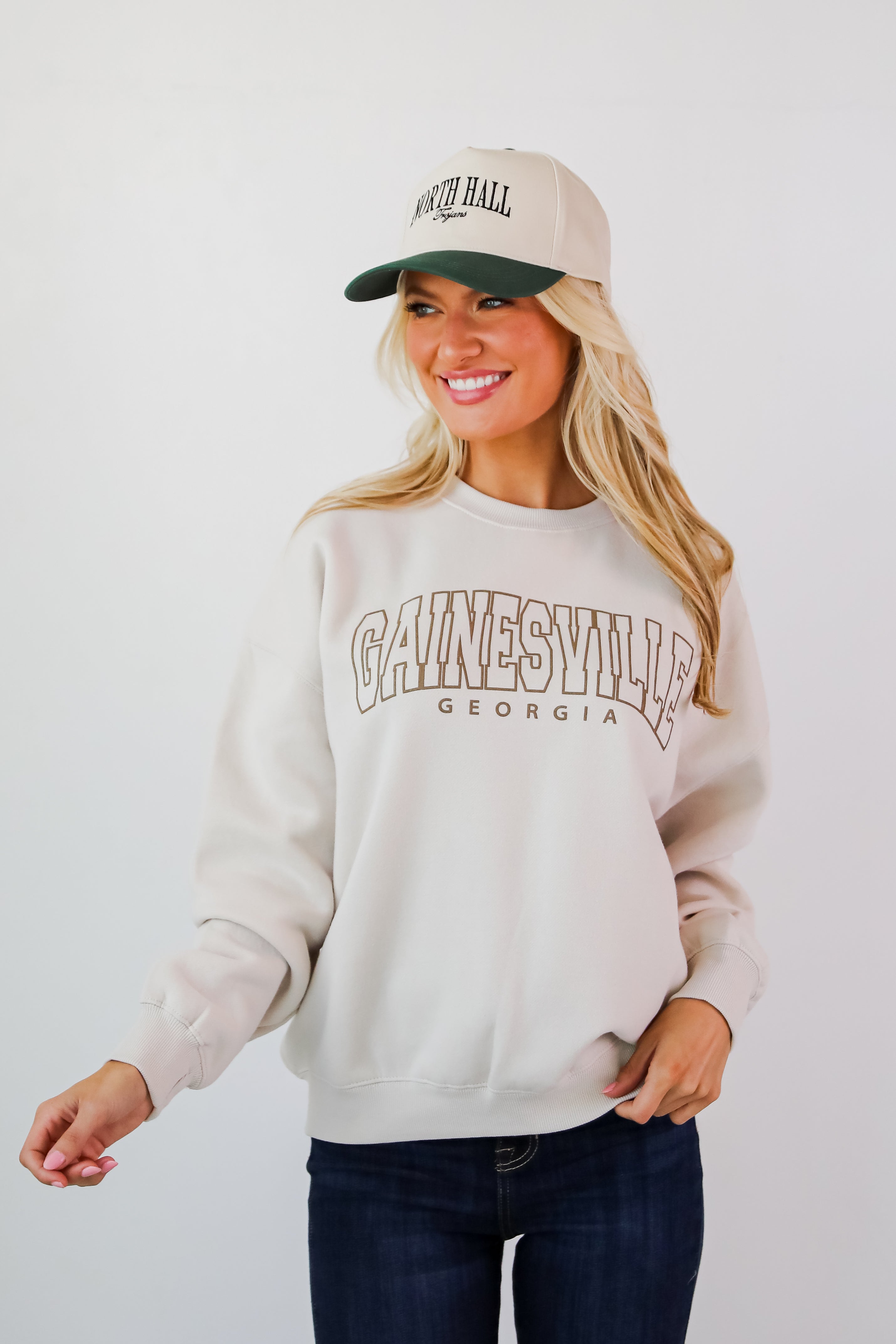 Beige Gainesville Georgia Sweatshirt