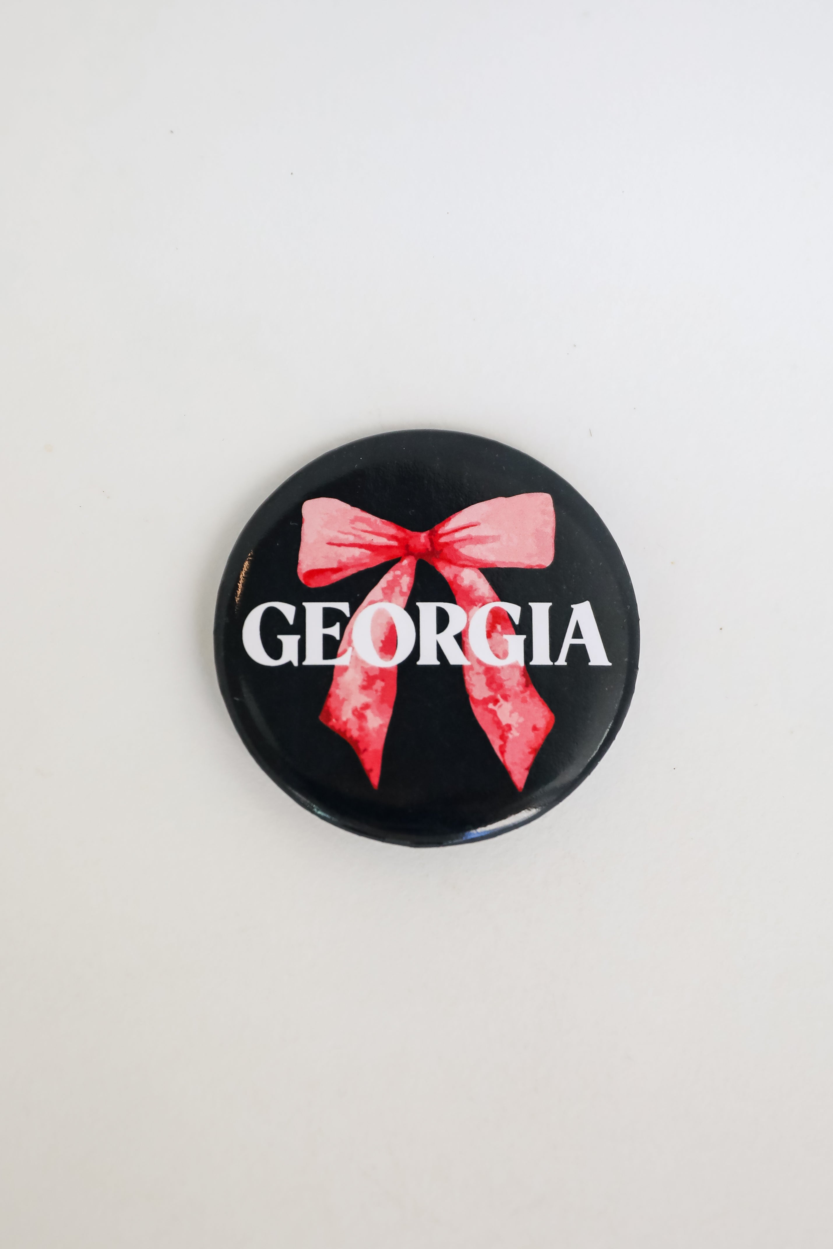 Black Georgia Bow Button