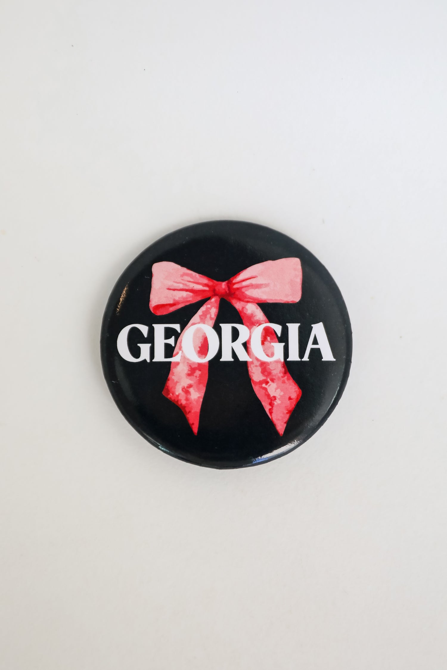 Black Georgia Bow Button