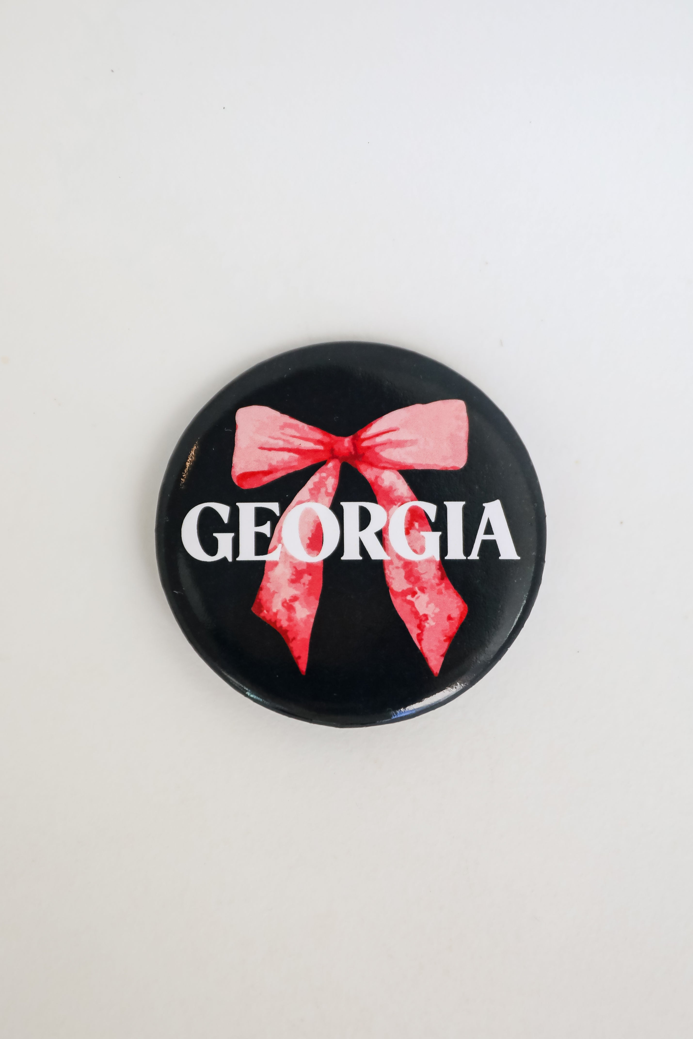 Black Georgia Bow Button