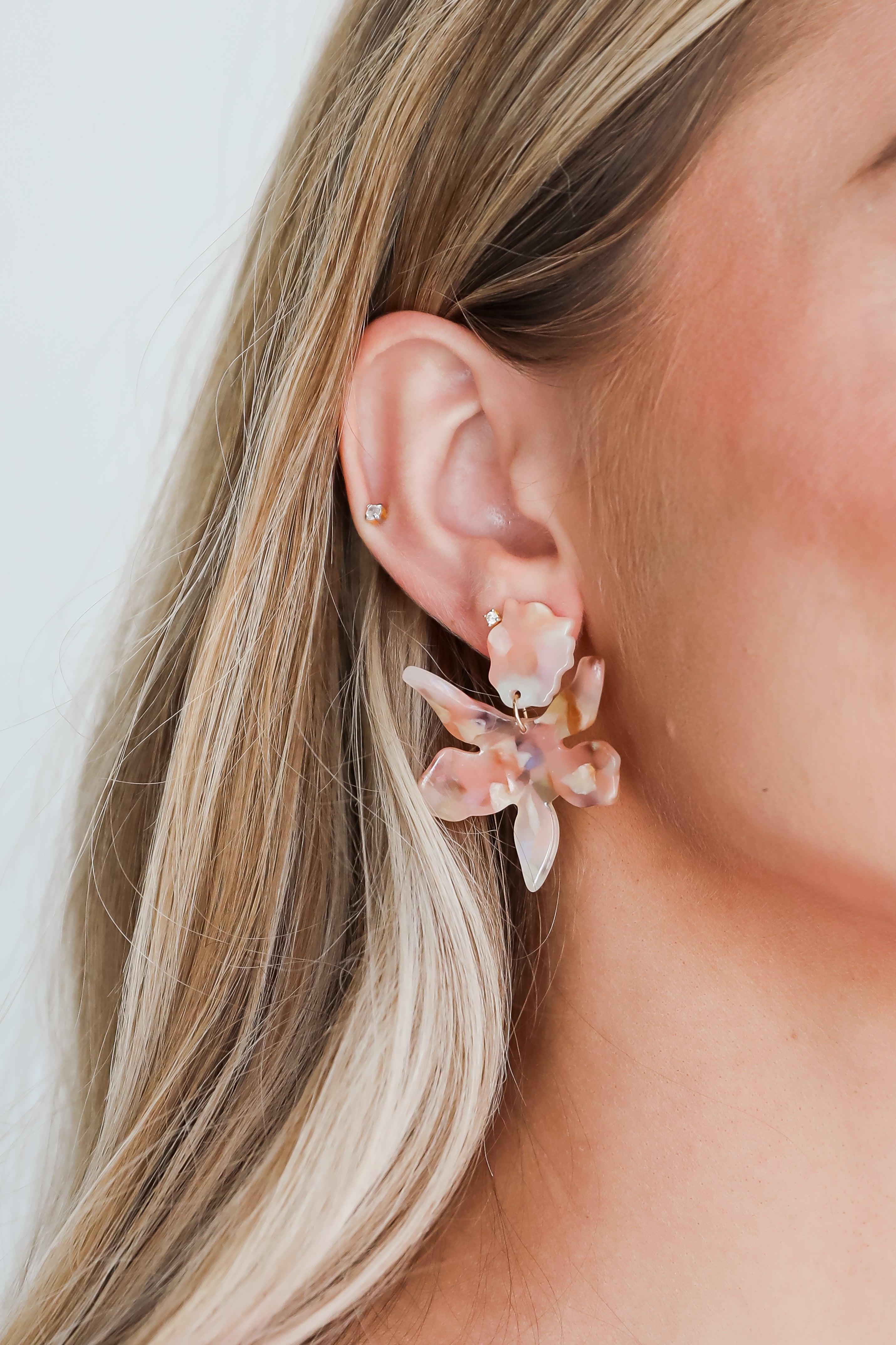 Cora Acrylic Statement Drop Earrings