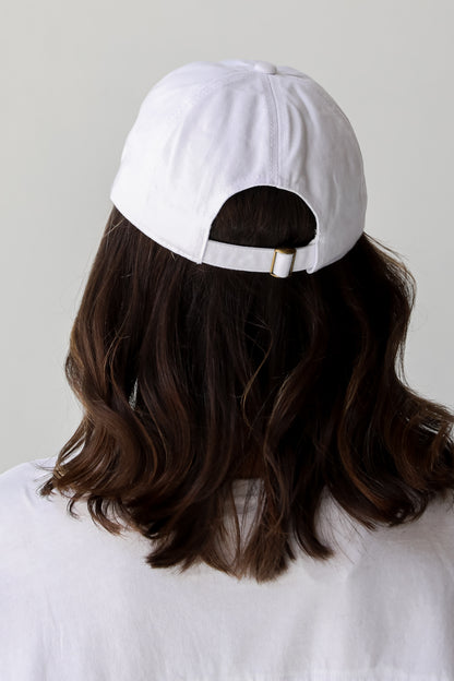 White Alpharetta Embroidered Hat