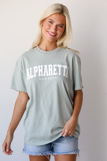 Sage Alpharetta Georgia Block Letter Tee