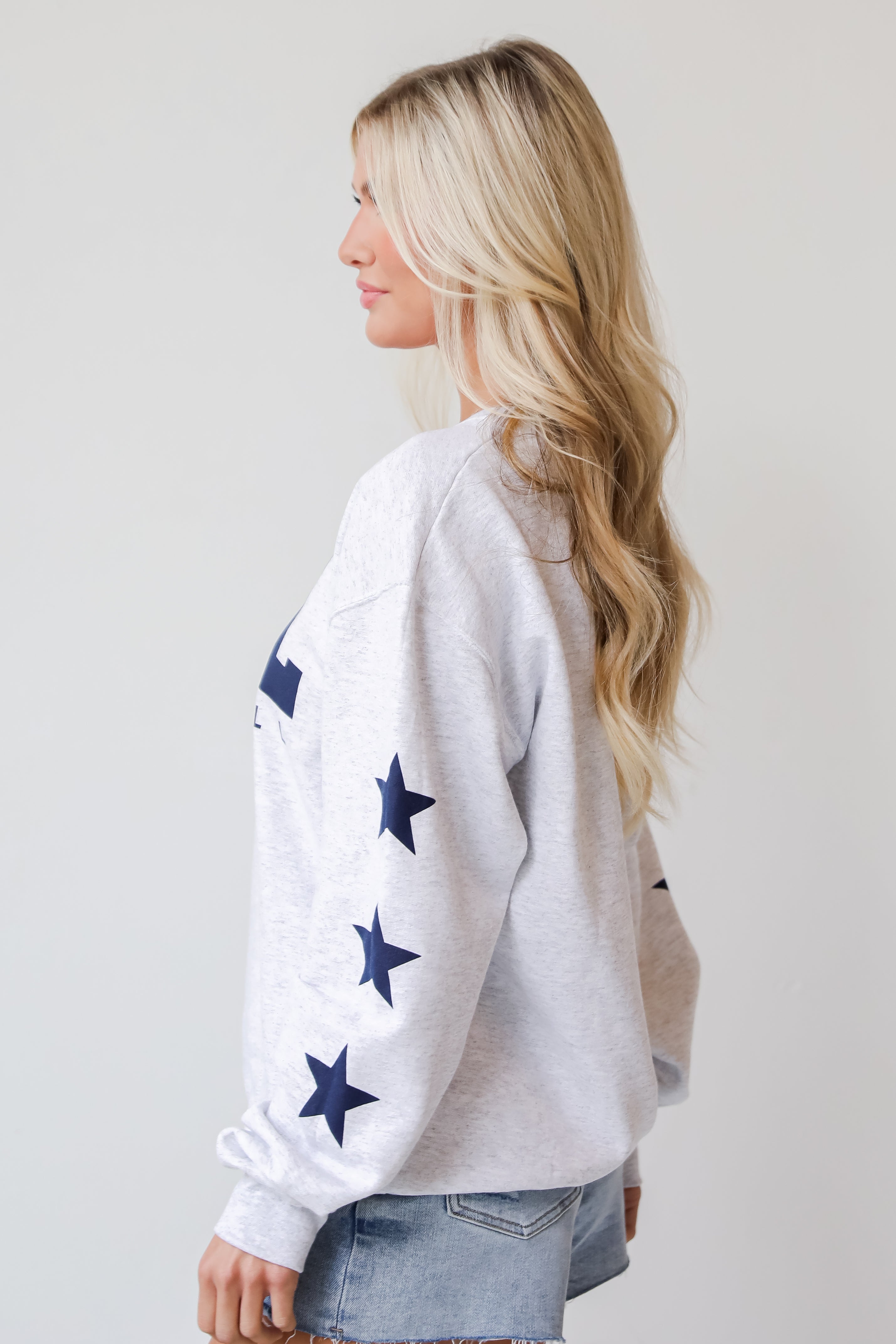 Heather Grey ATL Baseball Star Sweatshirt