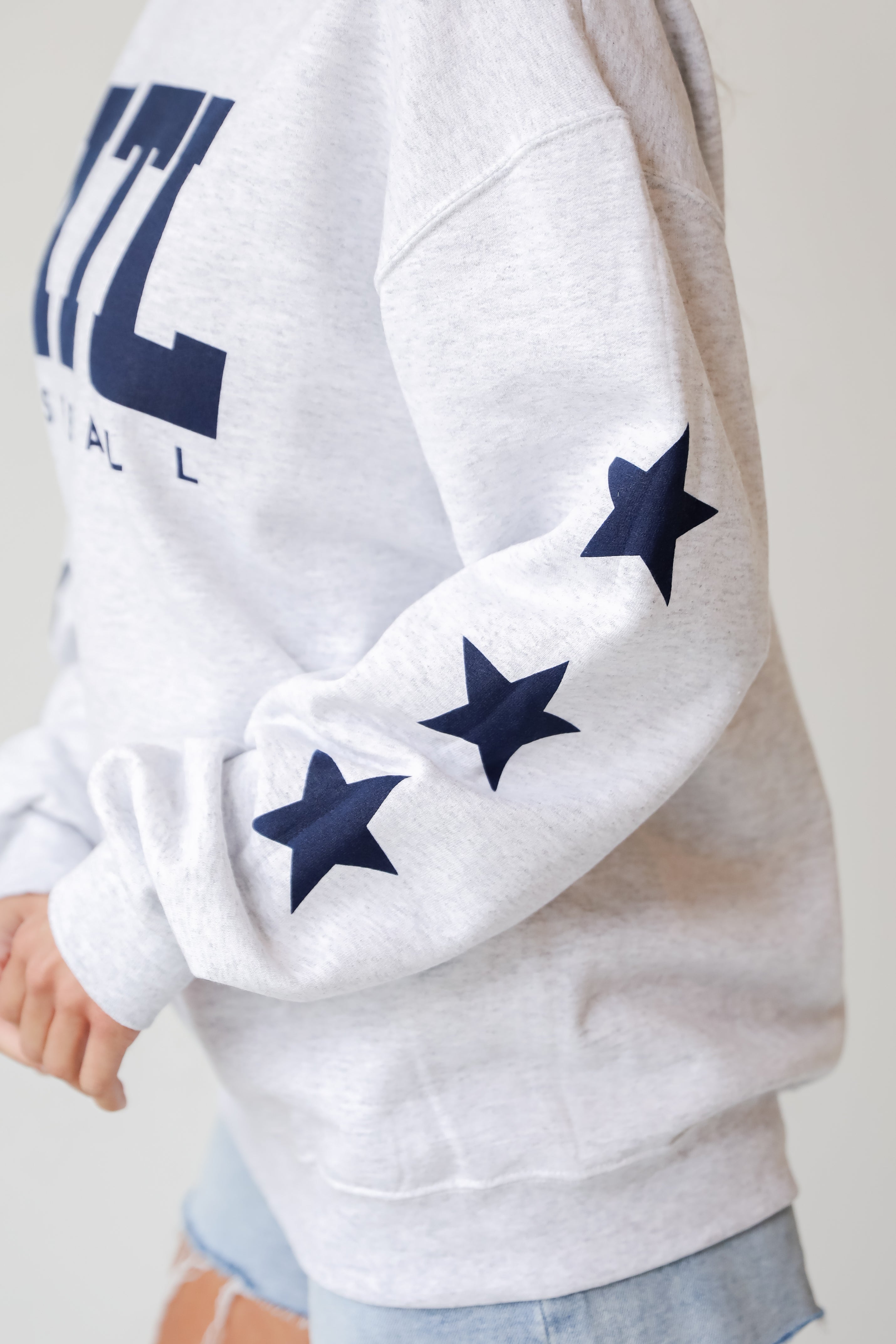 Heather Grey ATL Baseball Star Sweatshirt