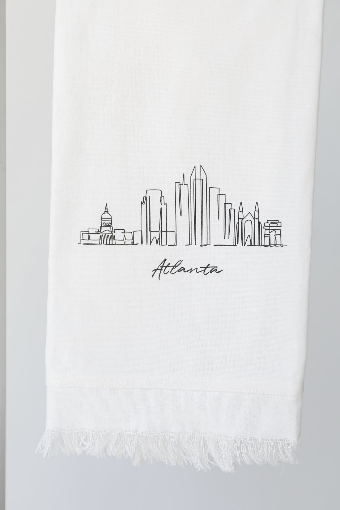 Atlanta City Scape Hand Towel close up