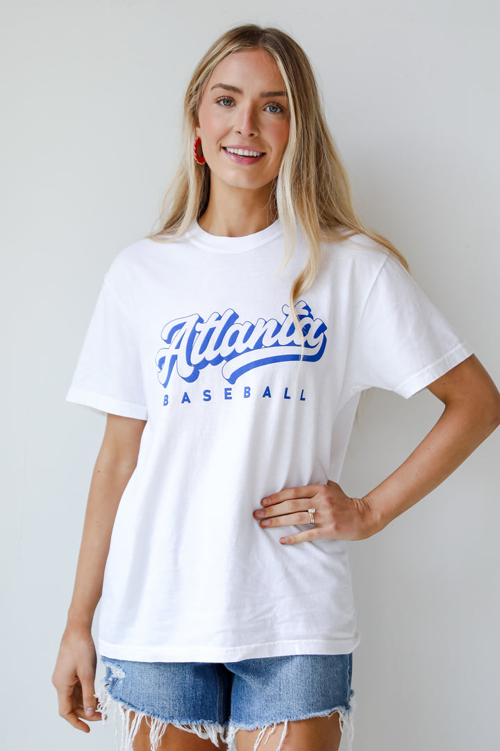 White Comfort Colors baseball tee