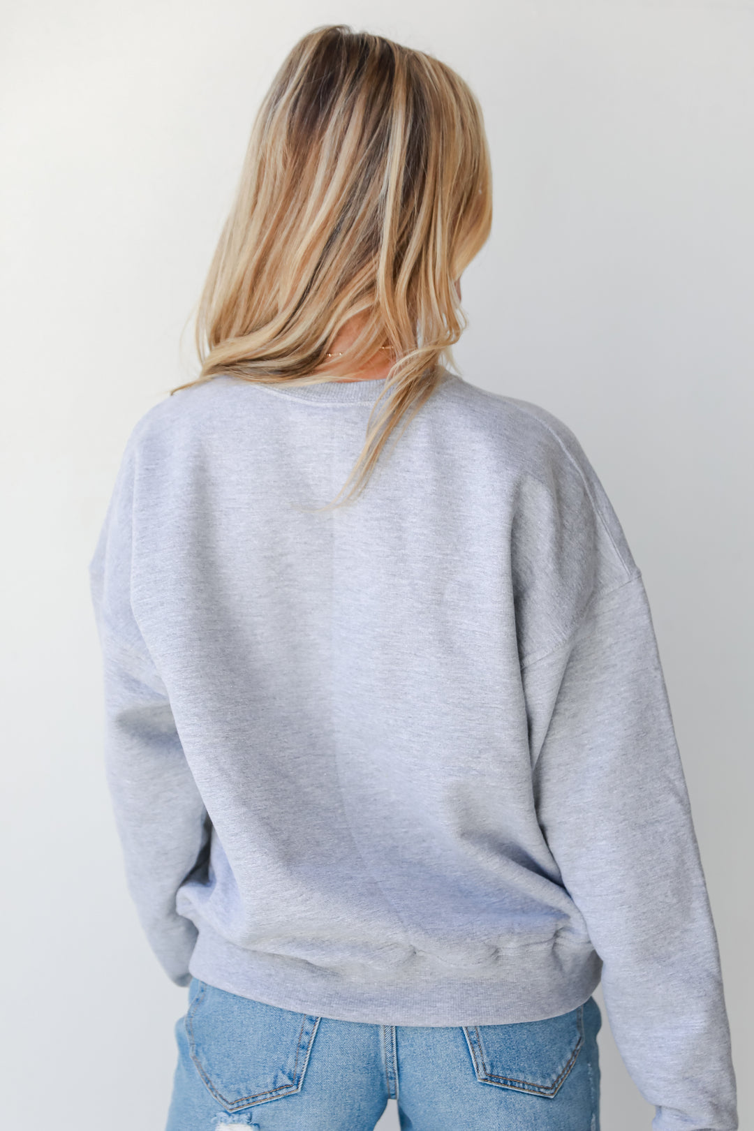 grey Atlanta Pullover back view