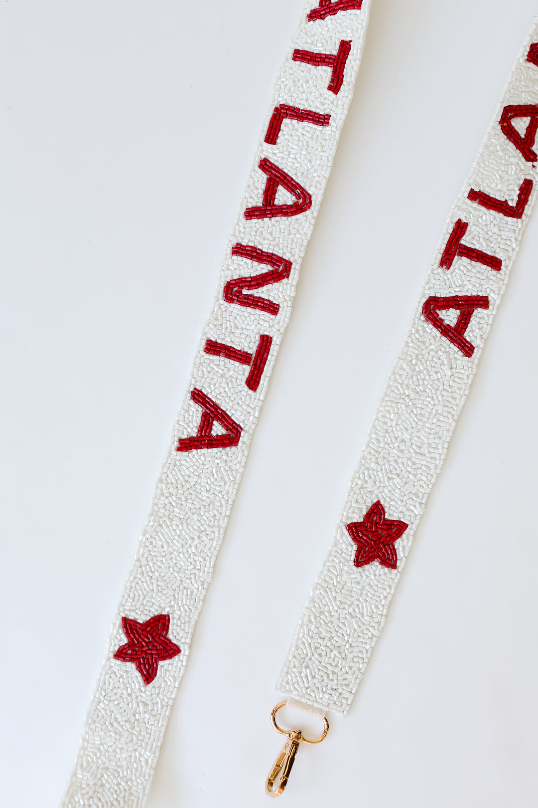 Atlanta Star Beaded Purse Strap close up