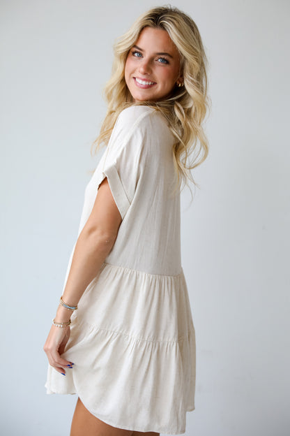 Easily Irresistible Tiered Mini Dress