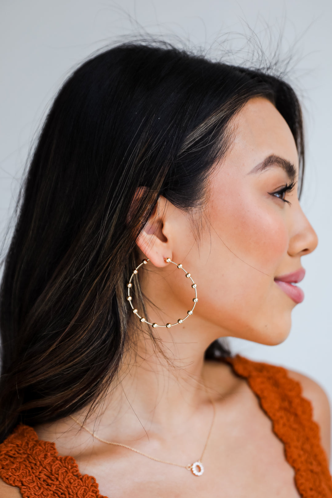 trendy gold hoops