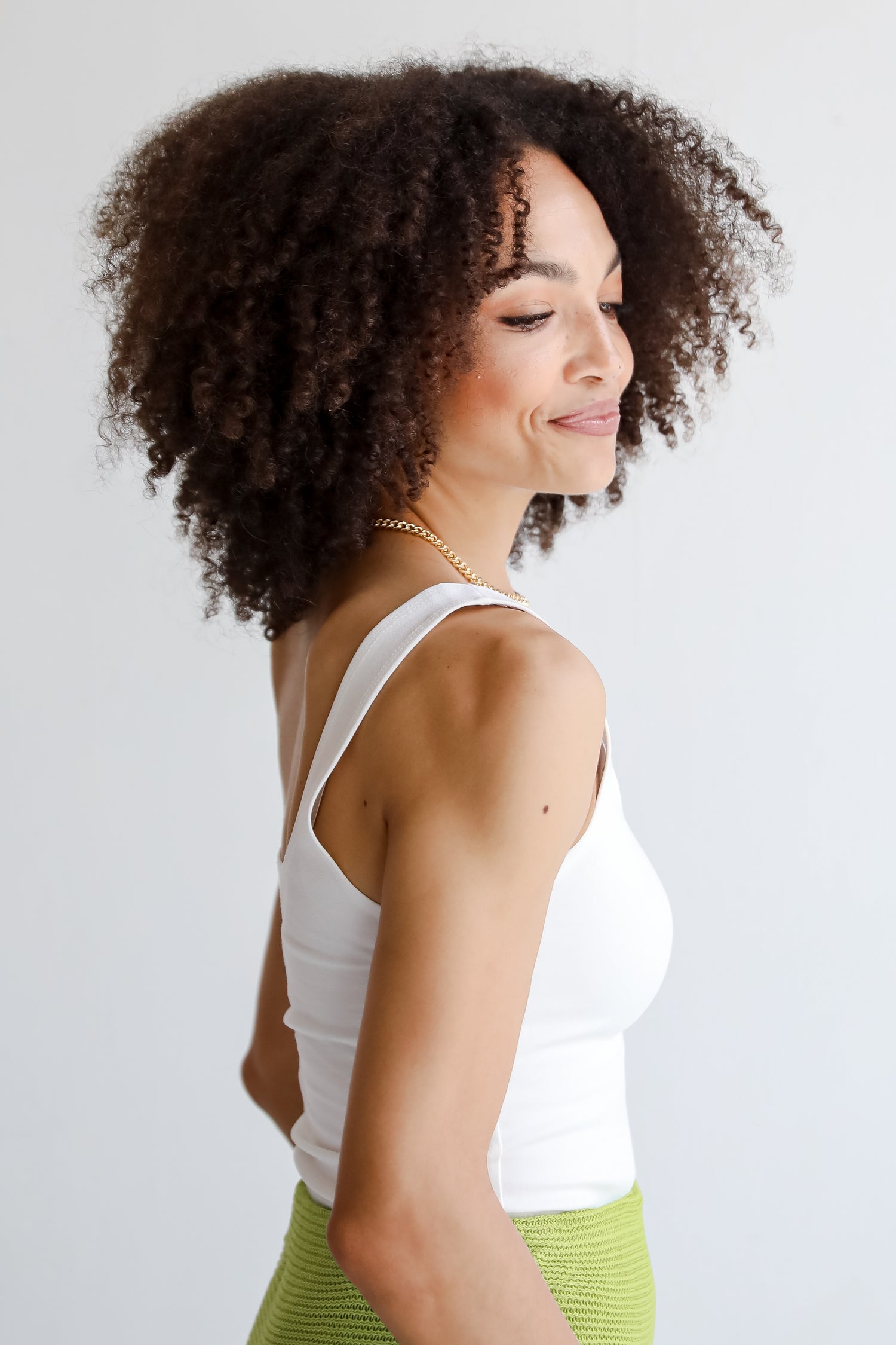 white basic bodysuit