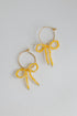 Sara Gold Bow Drop Earrings