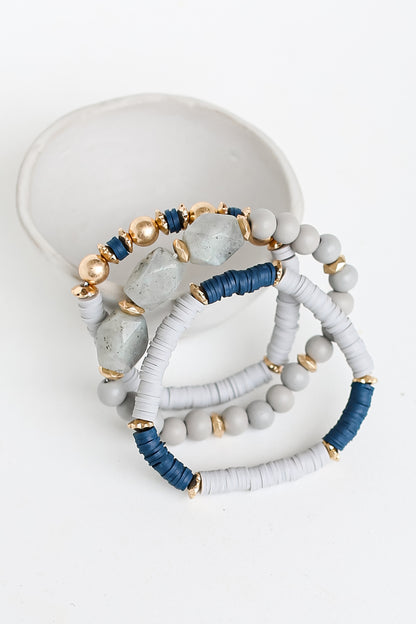 Beaded Bracelet Set flat lay