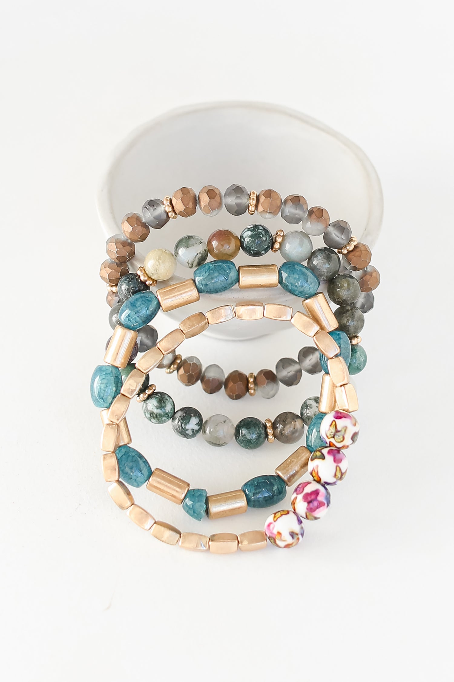 trendy Beaded Bracelet Set