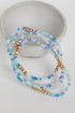 Blue Beaded Bracelet Set