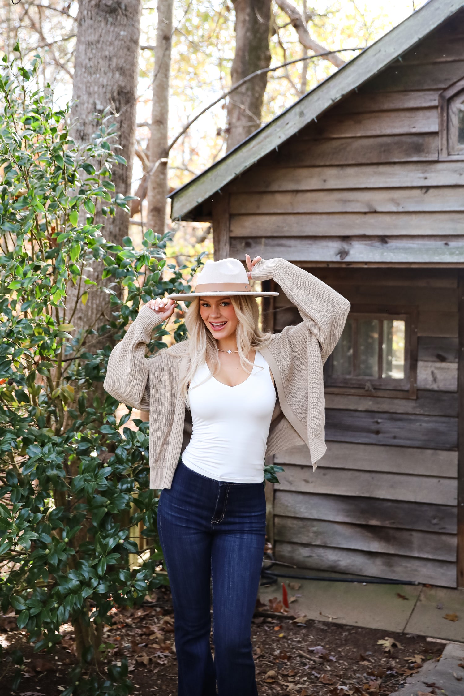 Completely Cozy Beige Sweater Cardigan