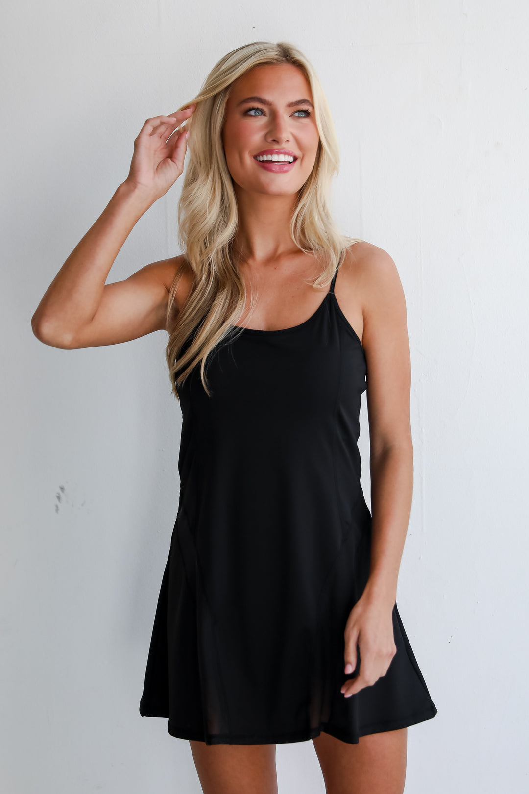 Kickin' It Black Athletic Dress