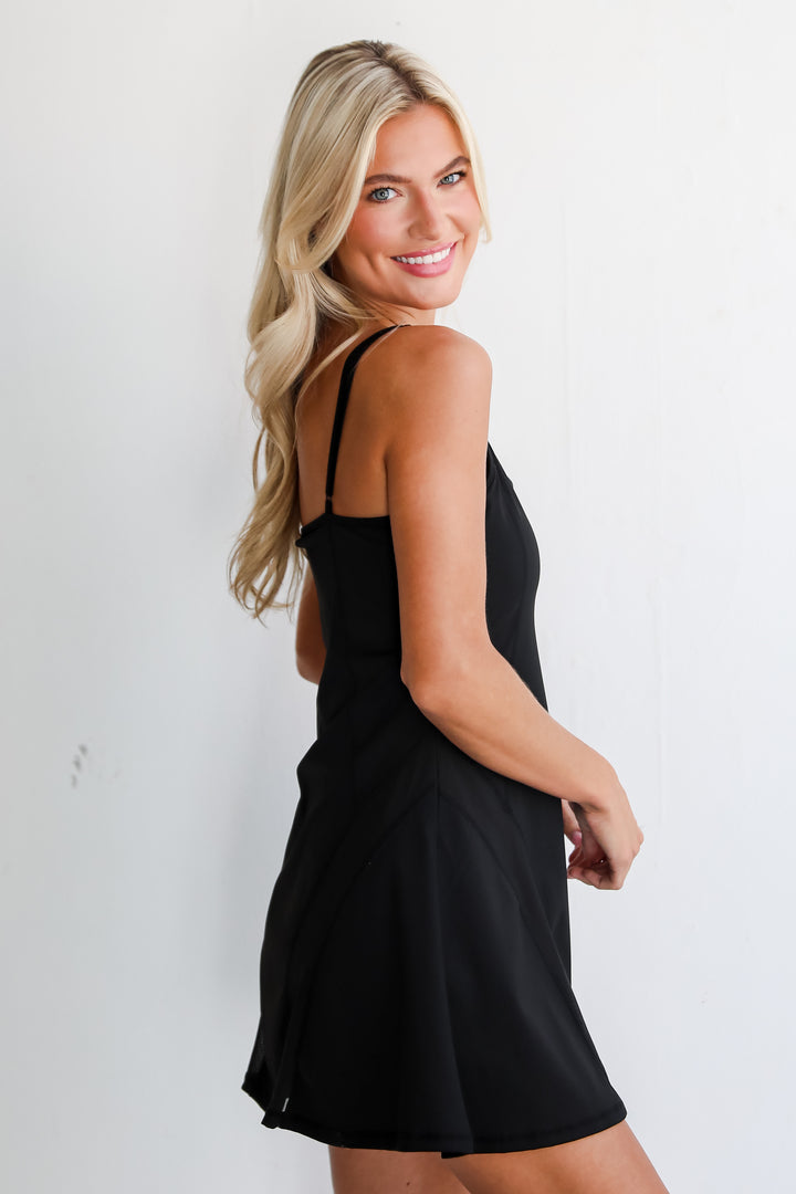 Kickin' It Black Athletic Dress