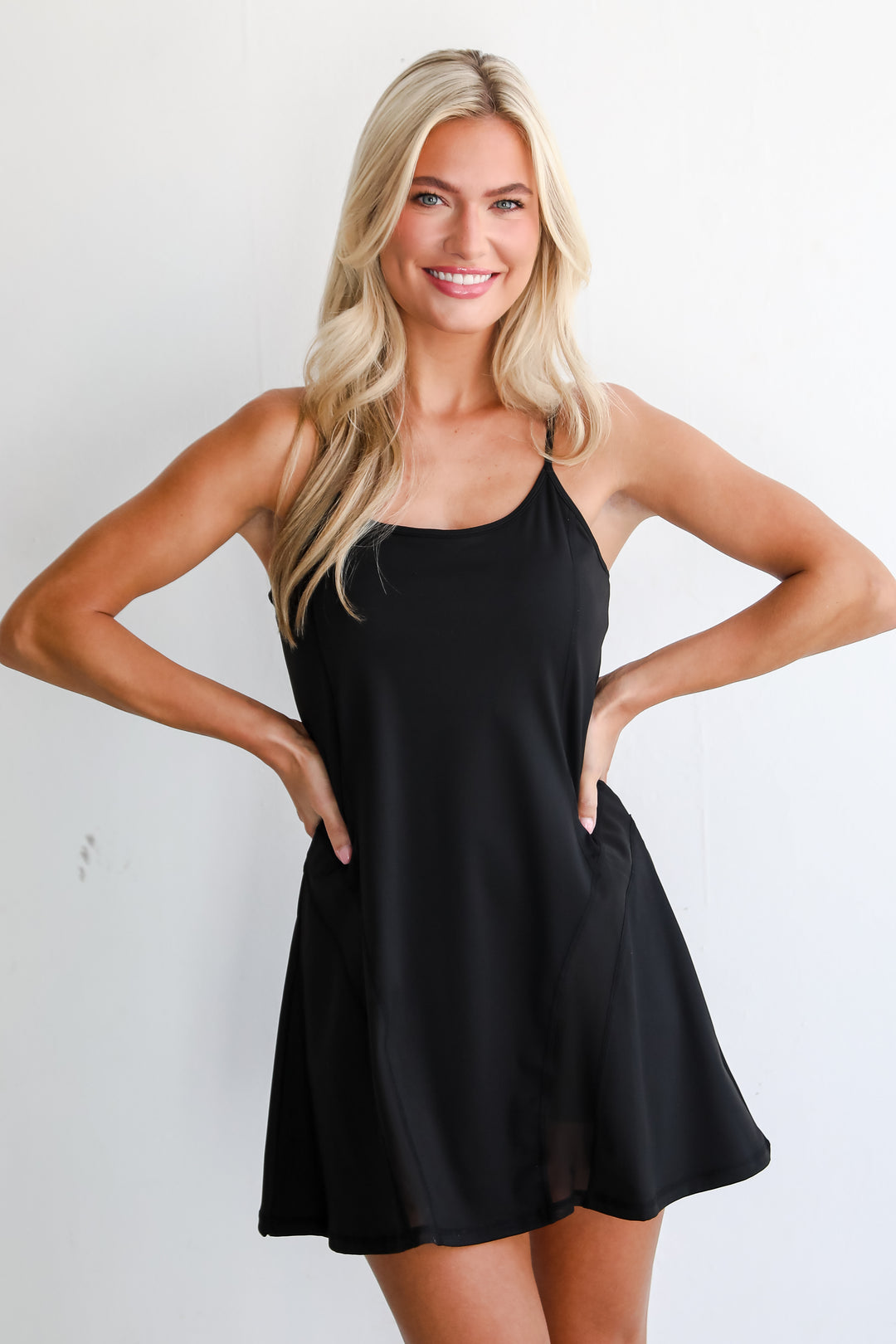 Kickin' It Black Athletic Dress