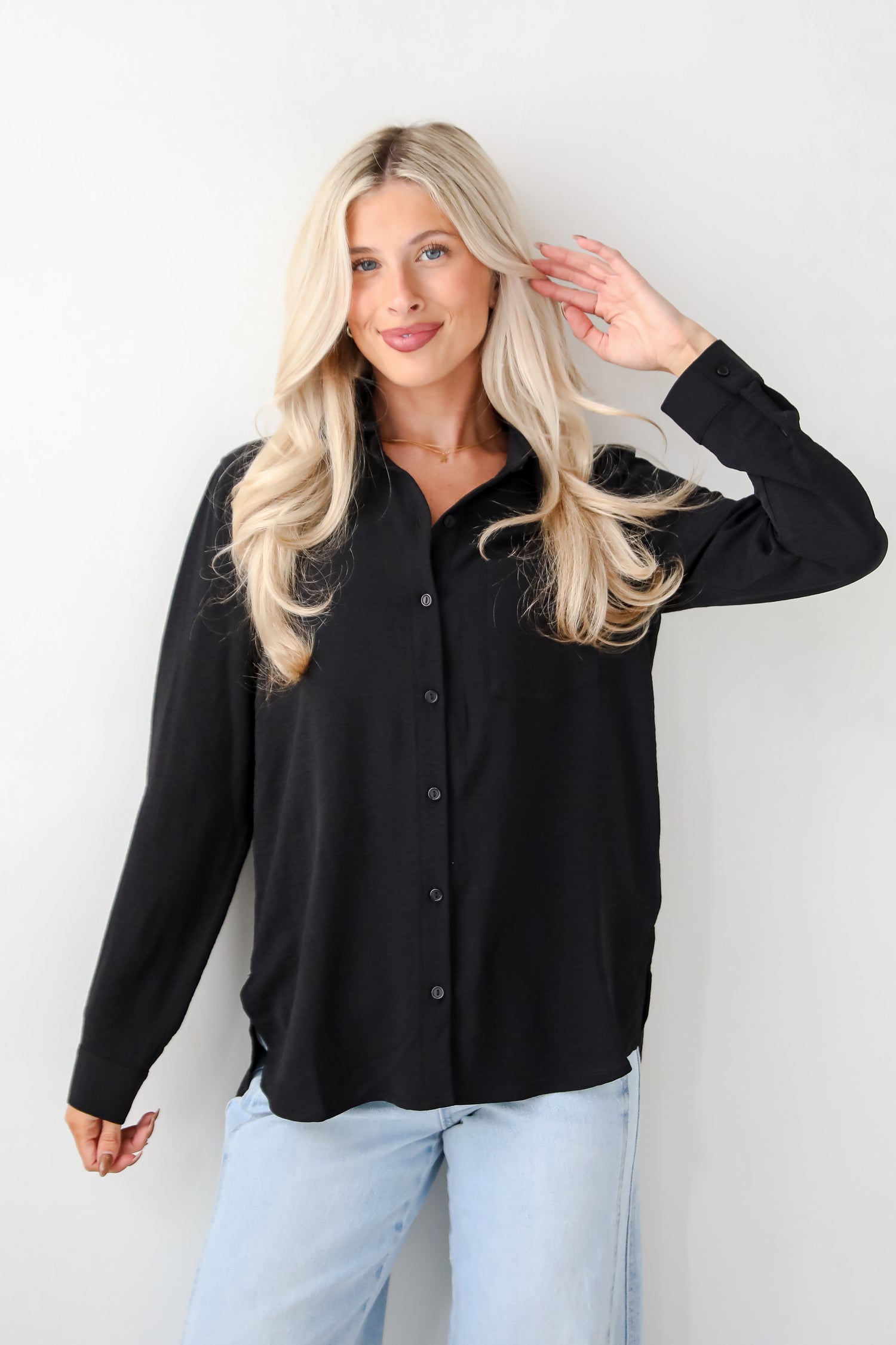 Perfected Sophistication Button-Up Blouse