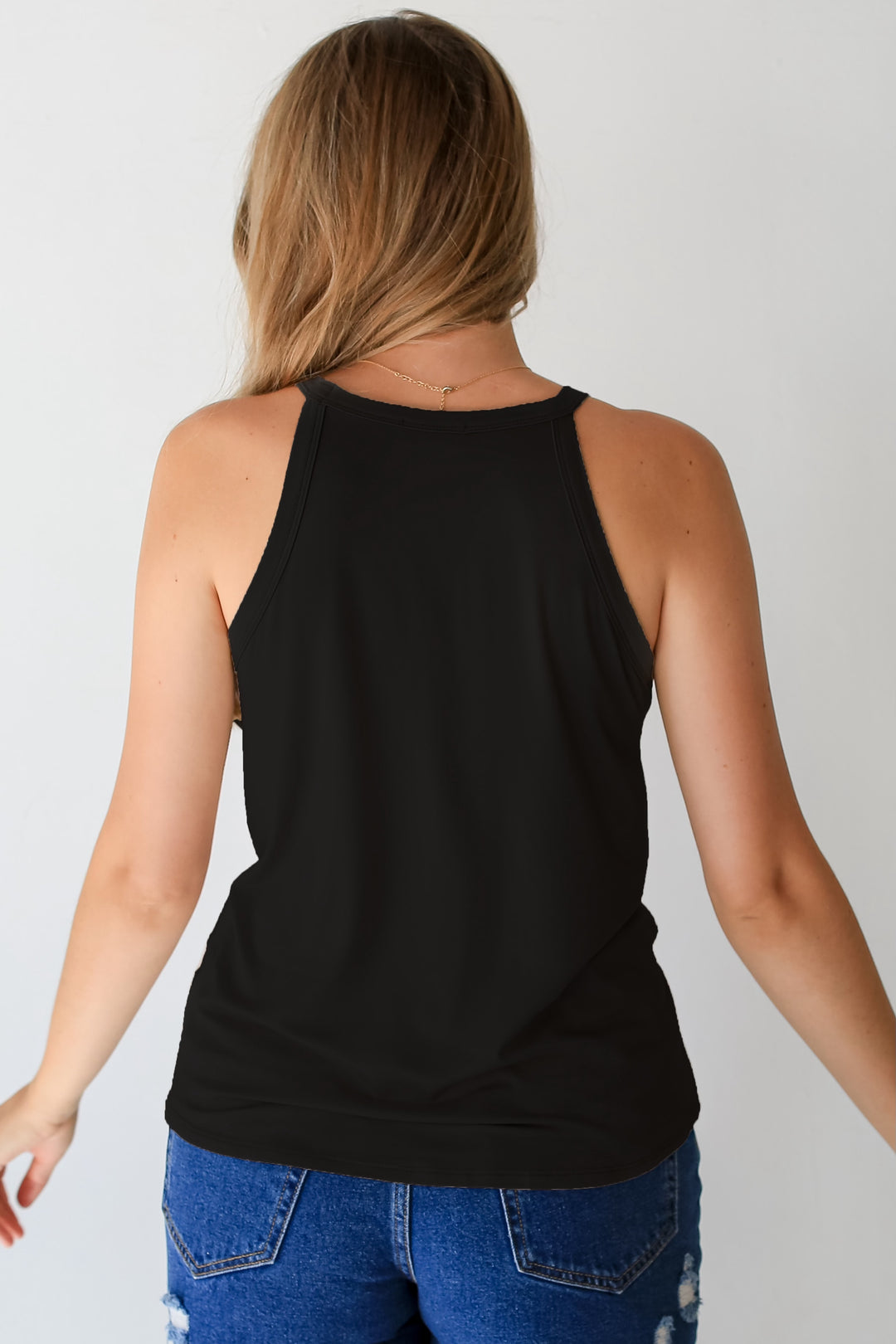 black Everyday Tank back view