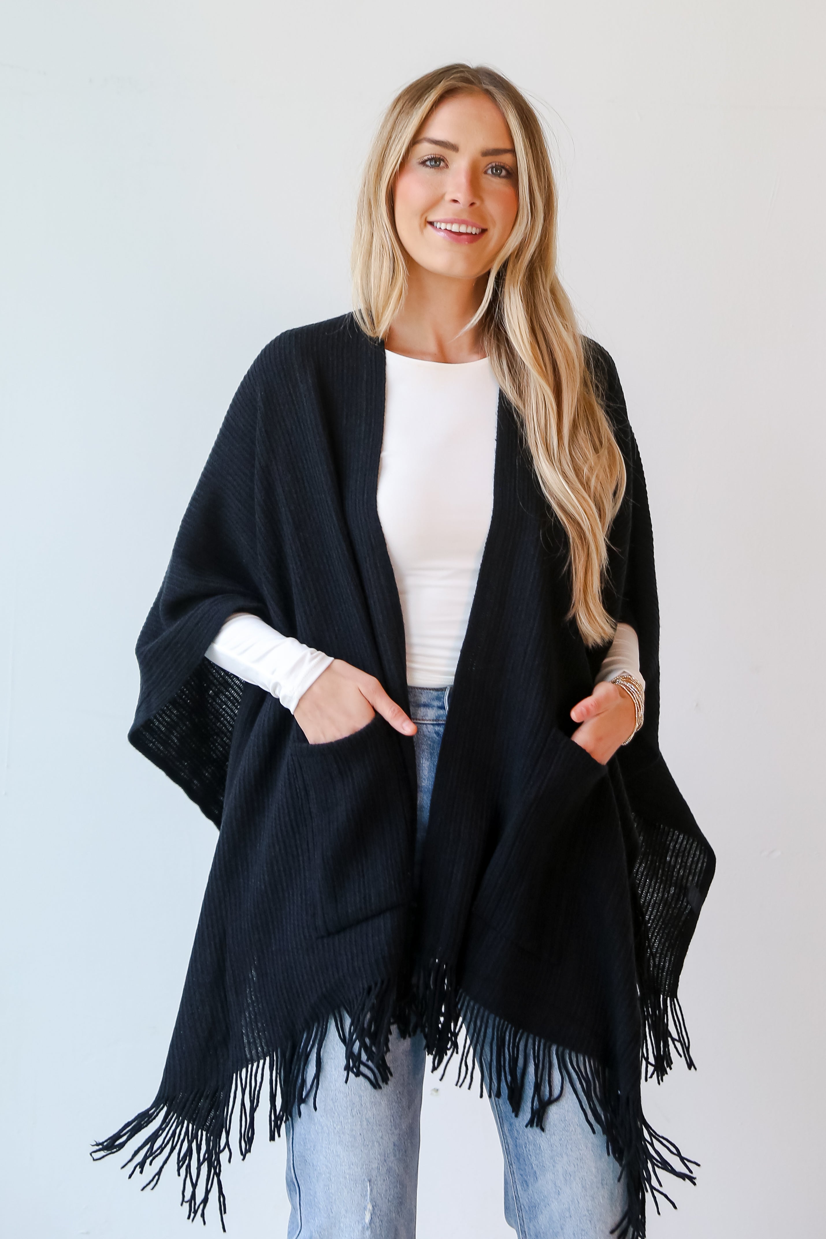 black poncho