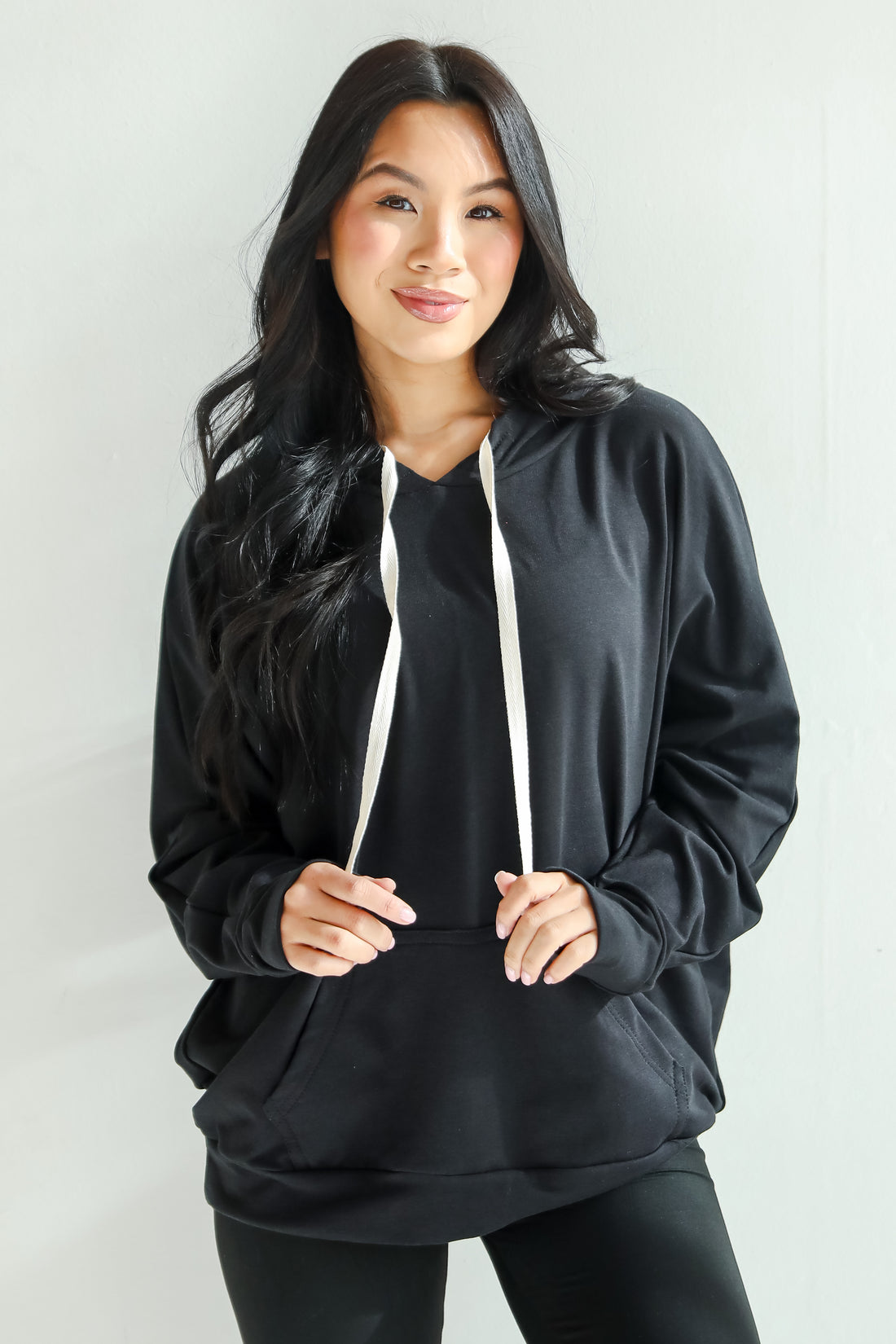 Blissful Beginnings Black Hooded Top