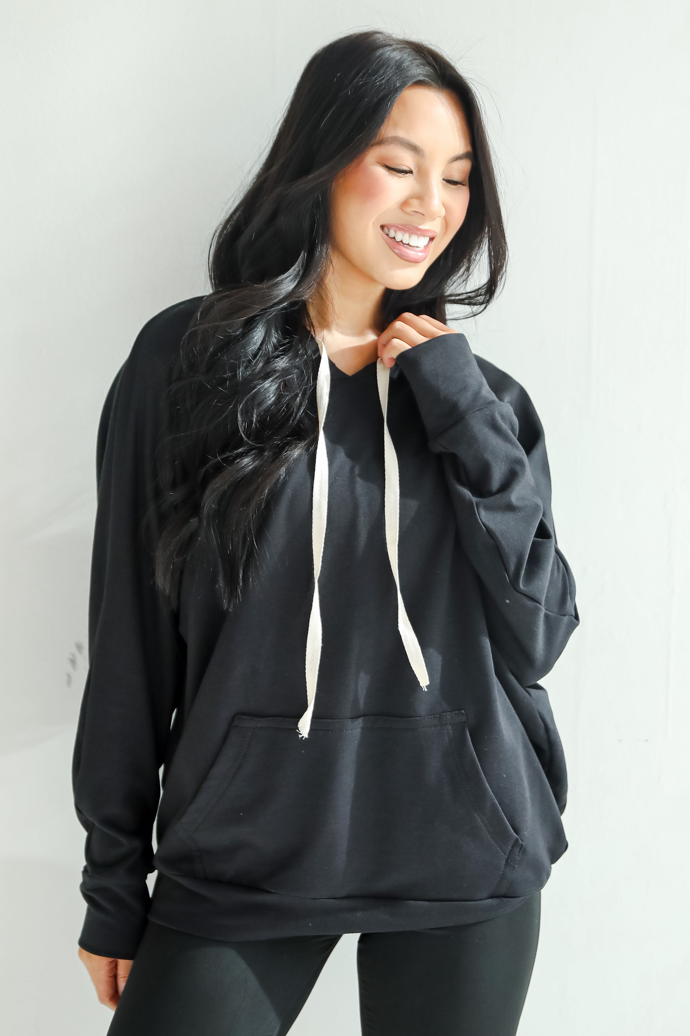 Blissful Beginnings Black Hooded Top