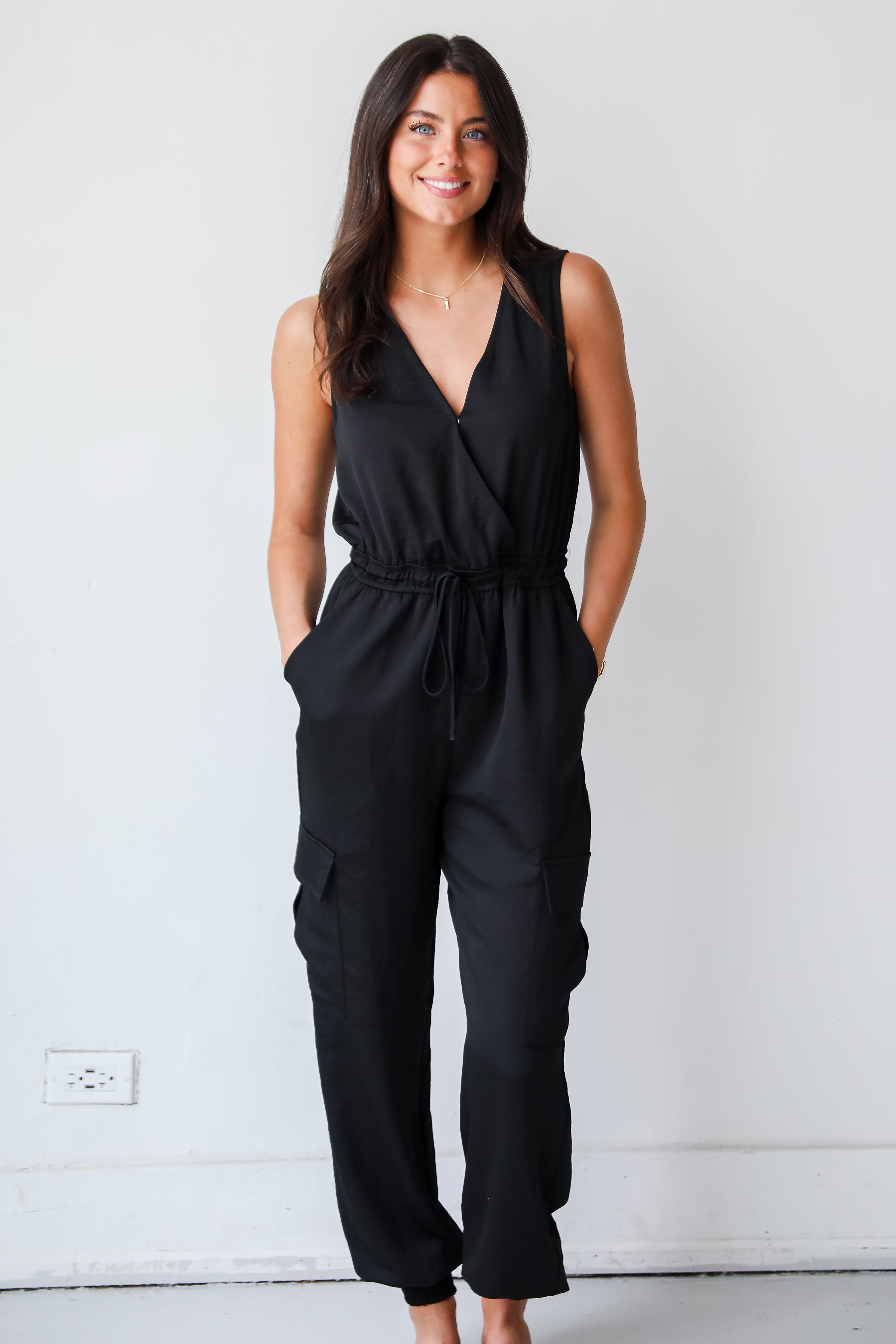 Flawless Comfort Black Jumpsuit