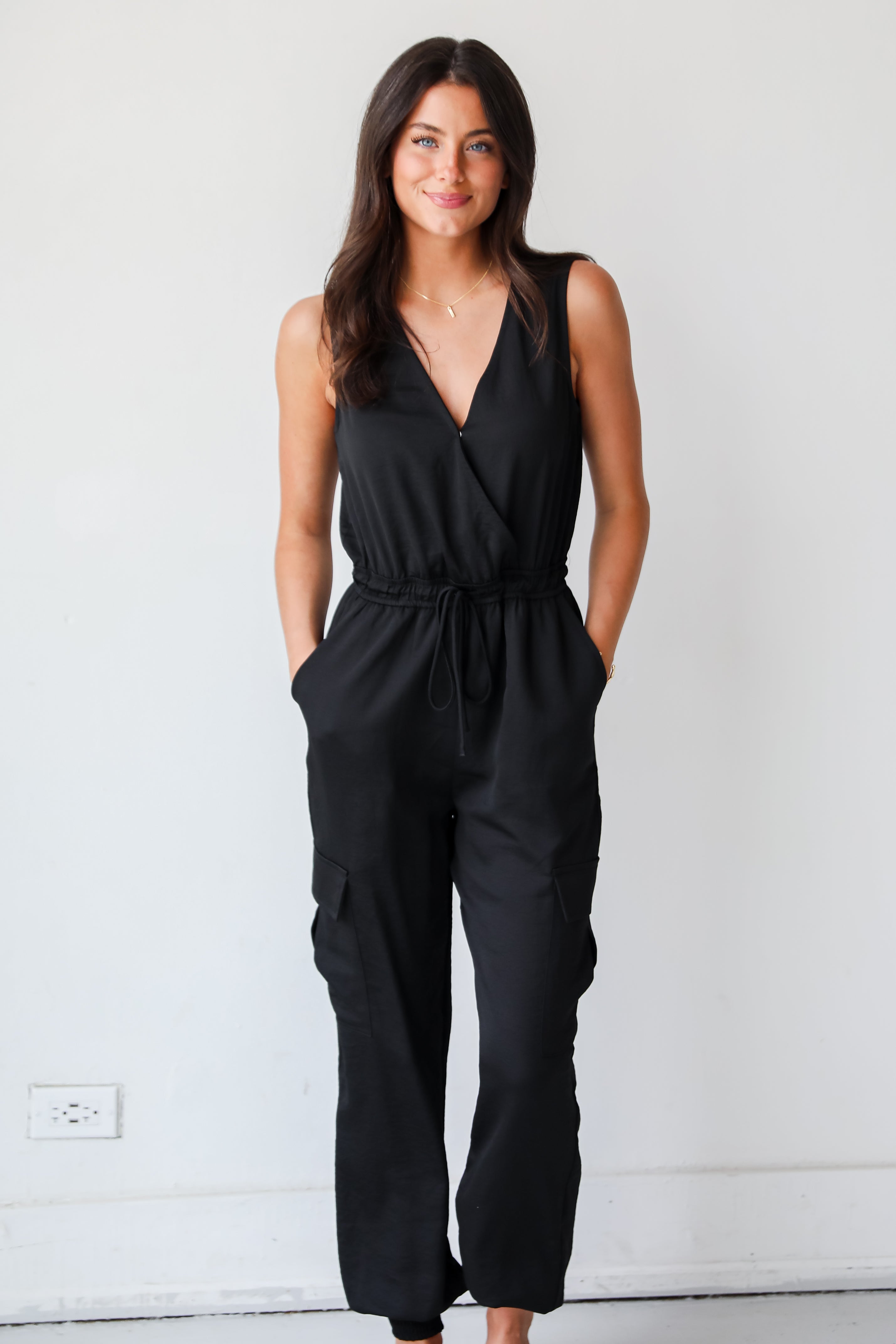 Flawless Comfort Black Jumpsuit